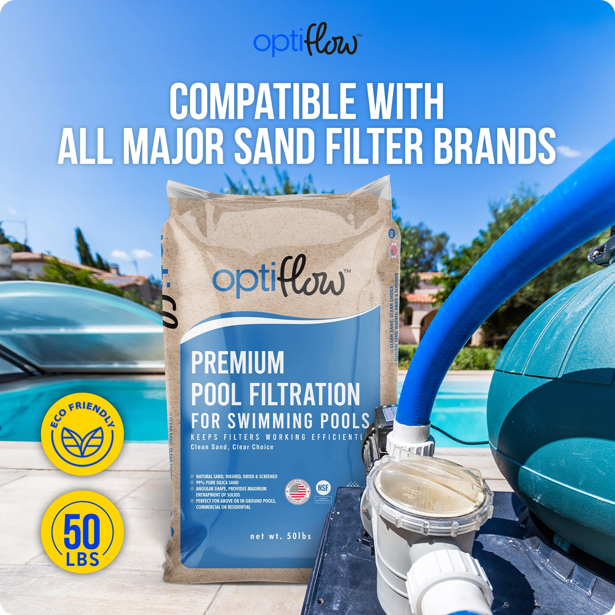 Ultra XTR 32' x 16' x 52" Above Ground Pool Premium Filter Sand(32' x 16' x 52"/Gray) - Image 4