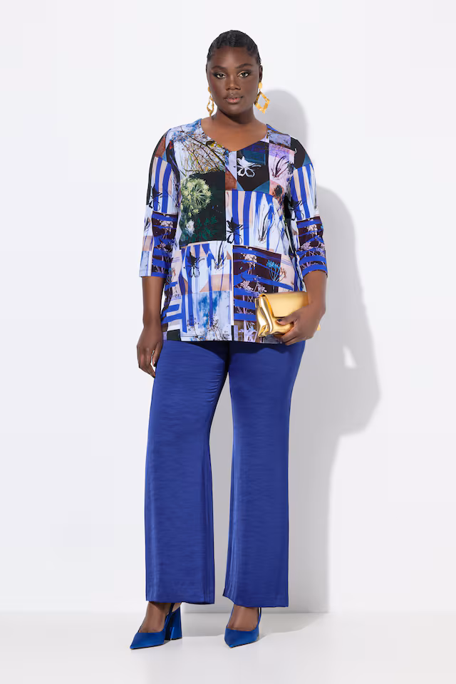Textured Elastic Waistband Suit Pants