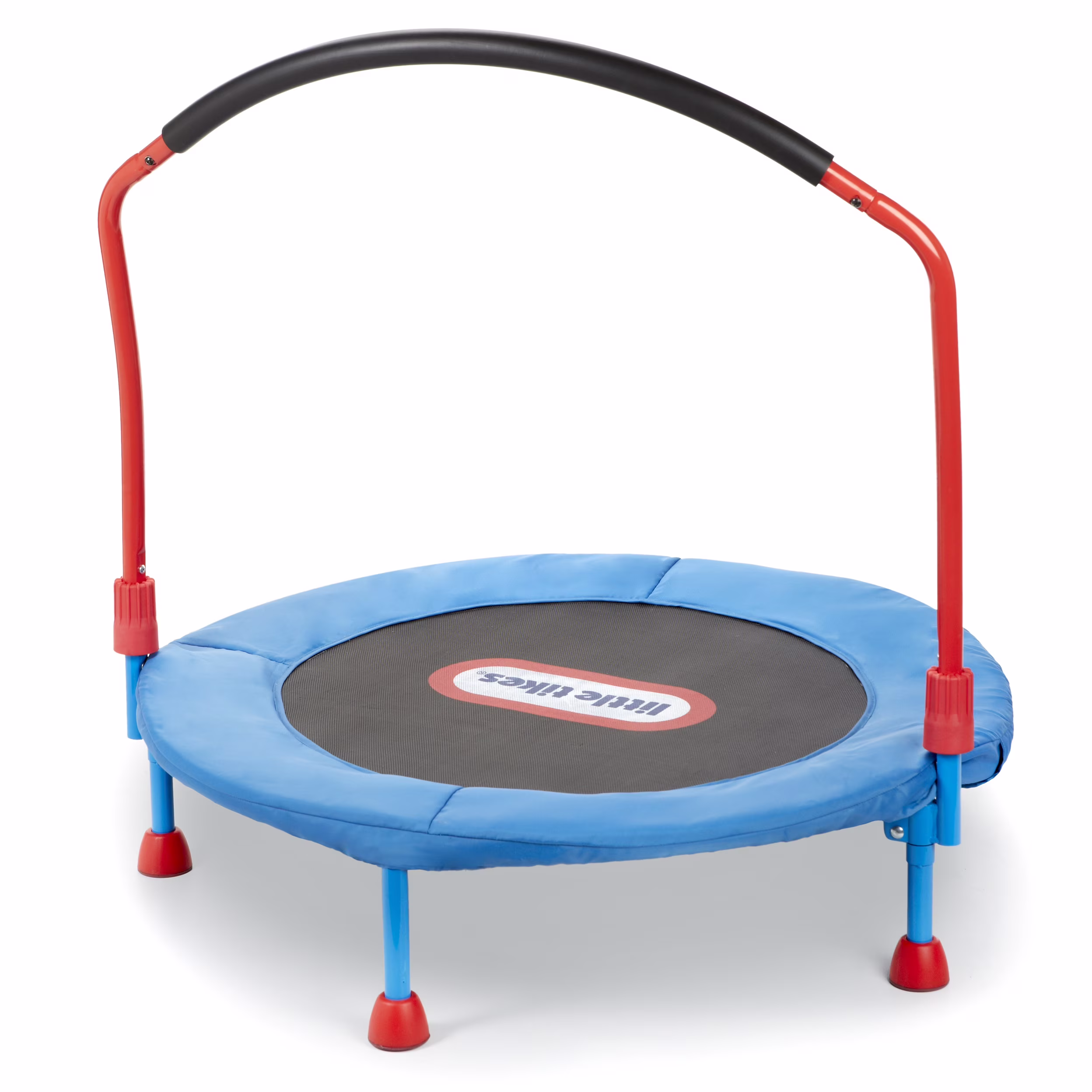Easy Store 3-Foot Trampoline, with Hand Rail, Blue