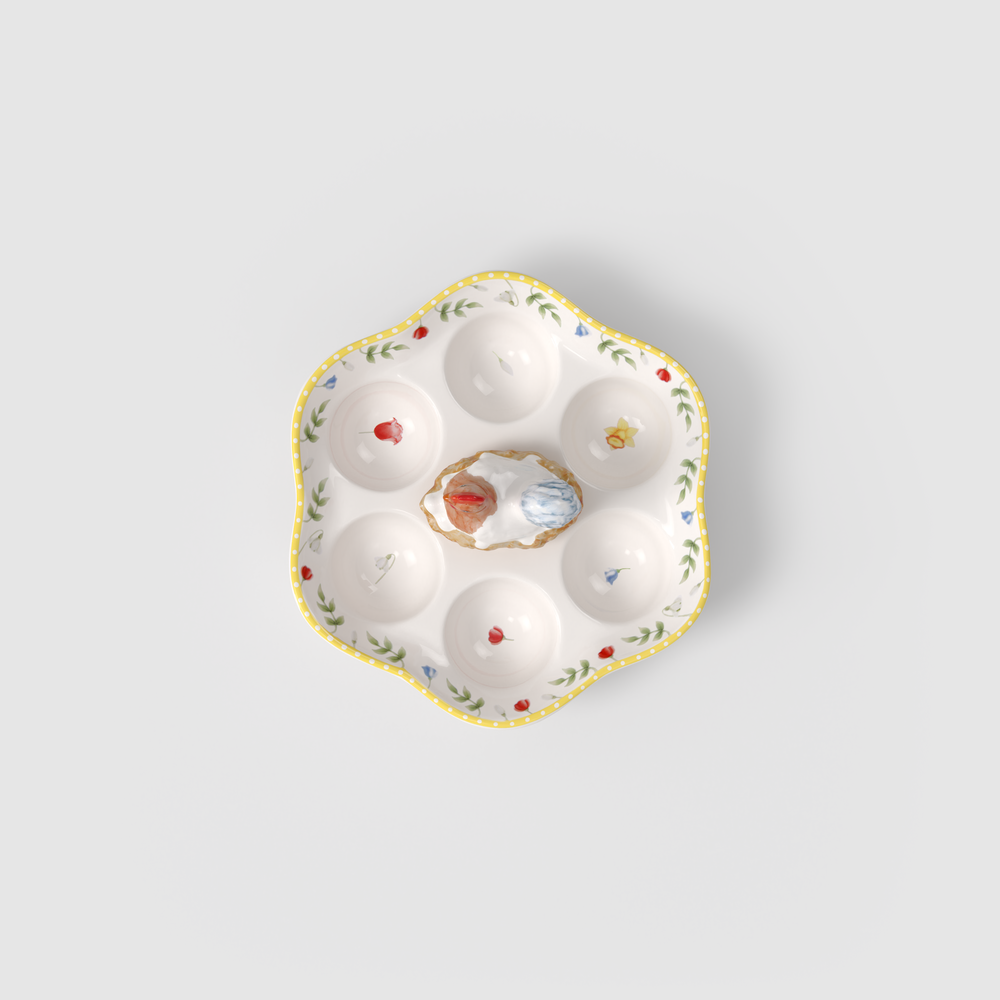 Spring Awakening Specialty plate - Yellow, 7.9'', Premium Porcelain