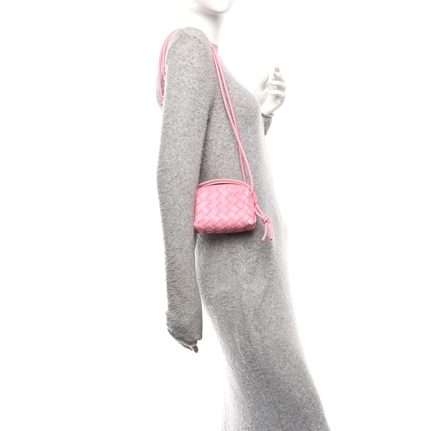 Nappa Intrecciato Candy Loop Camera Bag Ribbon
