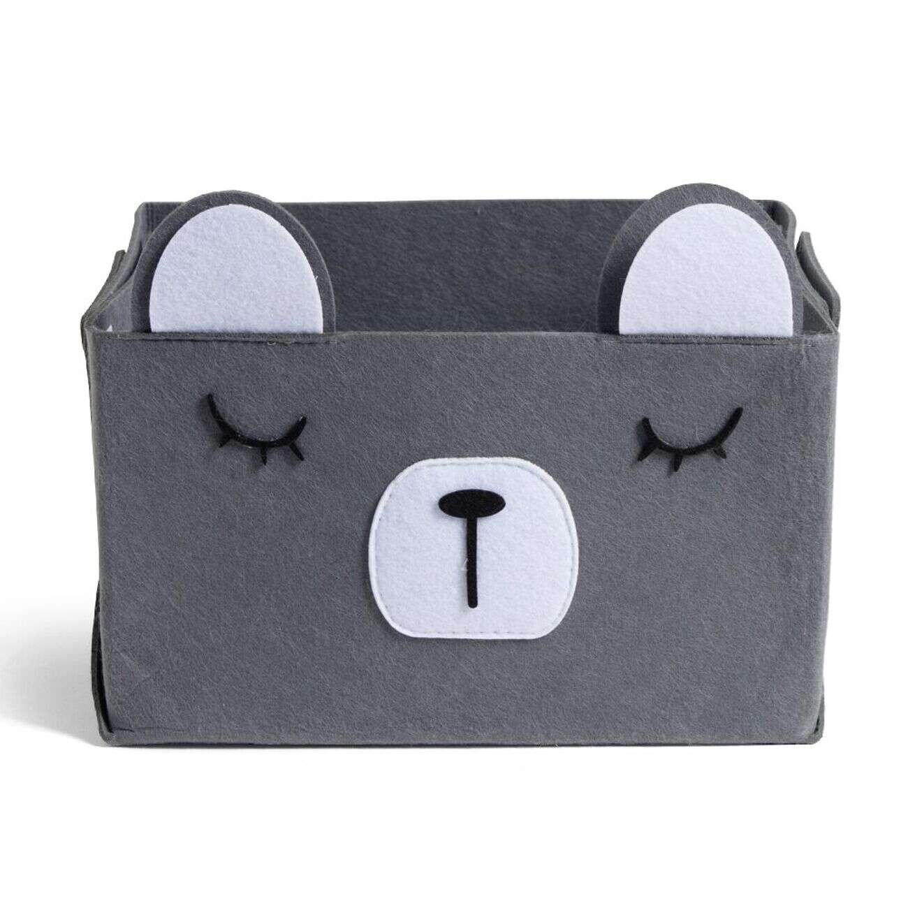 Panière de rangement pour enfant motif animal feutrine 4 modèles