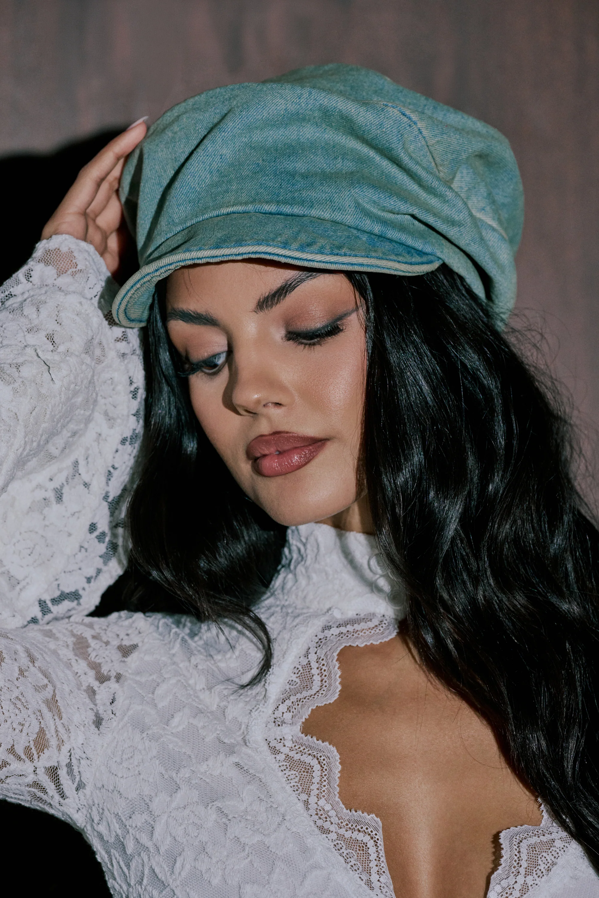 IT GURL SLOUCH DENIM HAT - Akira Store