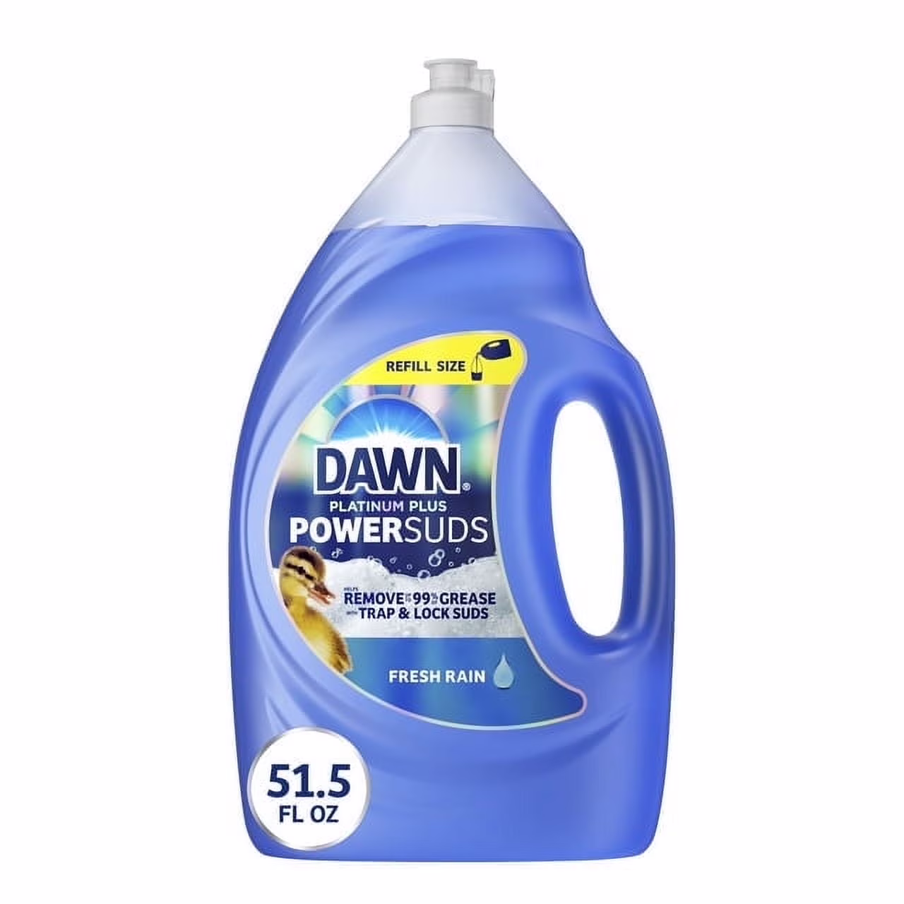 Platinum Plus PowerSuds Liquid Dish Soap, 51.5 oz. Refill (4 Pack)