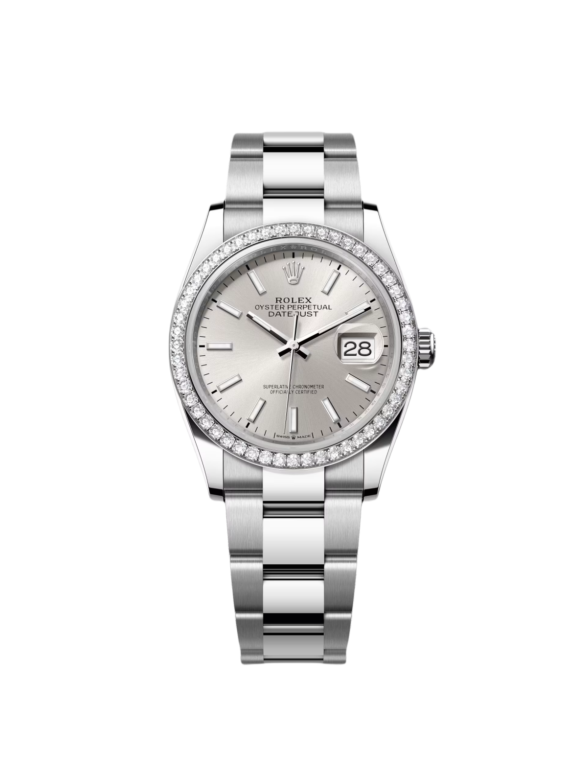 【Super Clone】RLX  Datejust 36mm 126284 Silver Dial  Watch