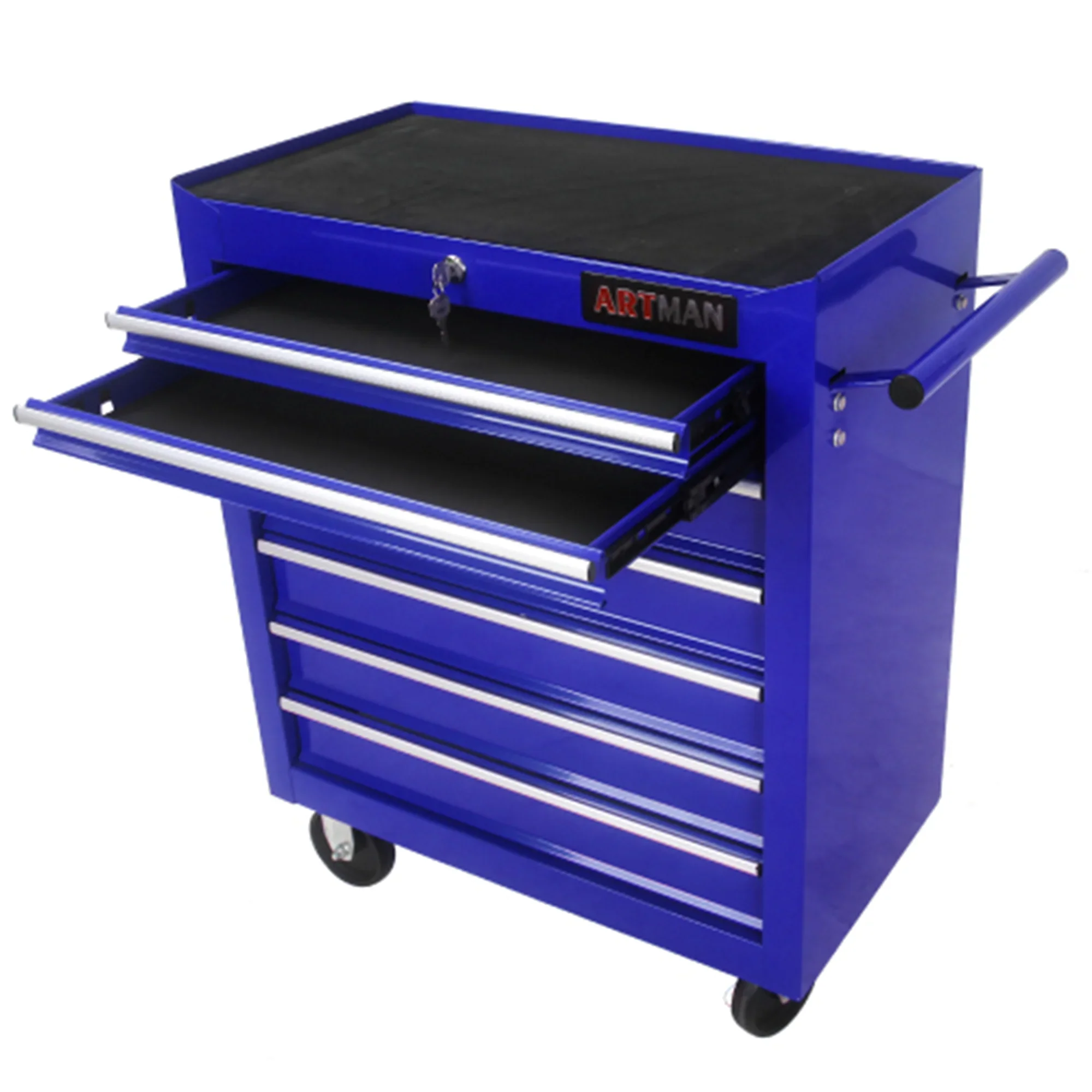 ARTMAN 7 Drawer Tool Rolling Storage Cart ,Tool Boxes Tool Chest with Wheels and Drawers for Garage Workshop Warehouse