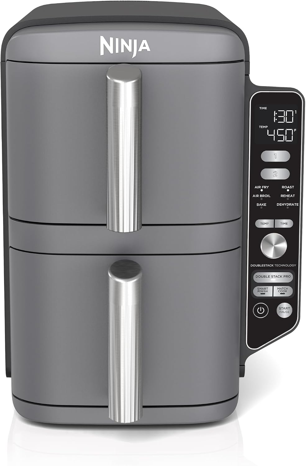 Ninja Air Fryer DoubleStack XL, 10 Qt, 6-in-1, Deep Gray, SL401