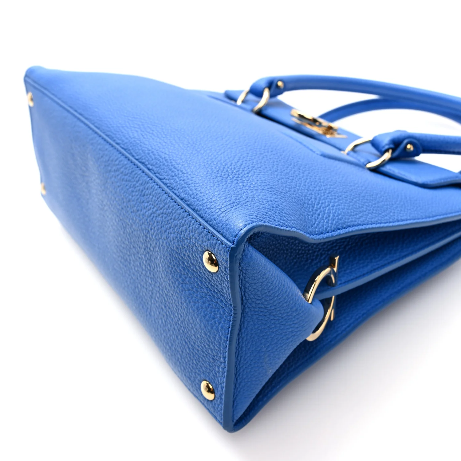 Calfskin Lotty Satchel Bleu Indien