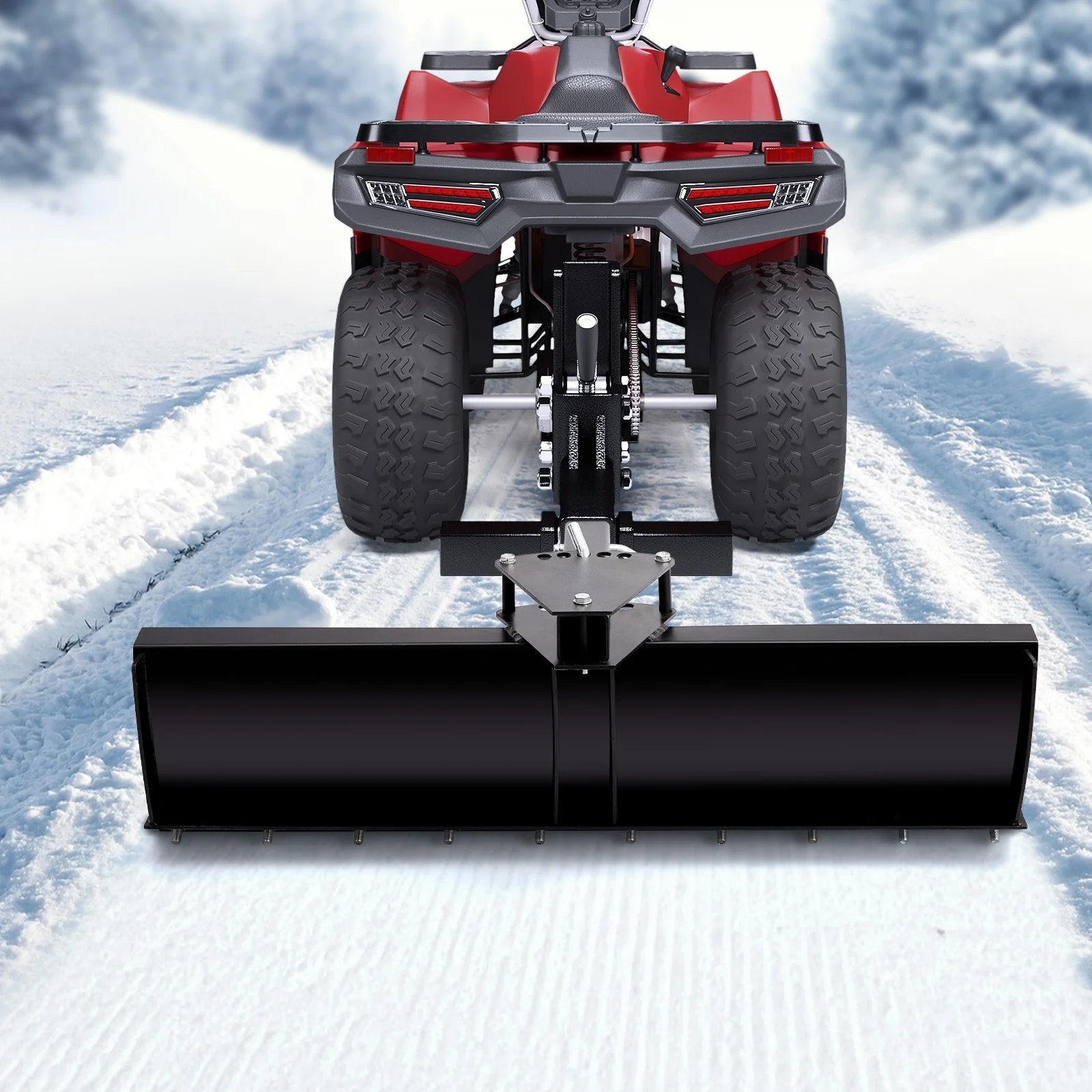 ATV/UTV 3 - Position Blade, Impact Implements Scrape Blade, 5 Adjustable Angles, Universal Compatibility with 2