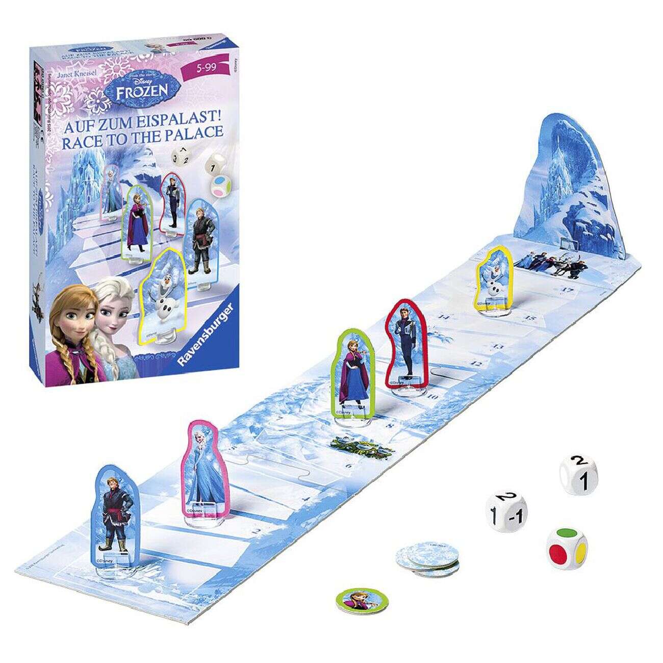 Mini jeu de société La Reine des Neiges La course au palais