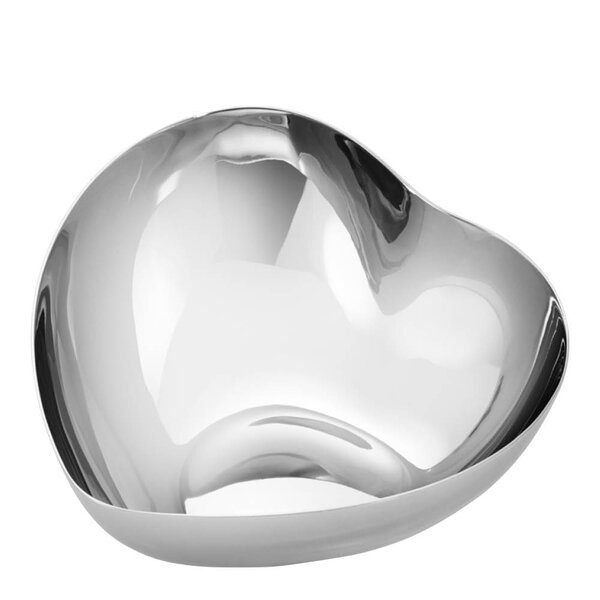 Heart bolle medium 12 cm stål