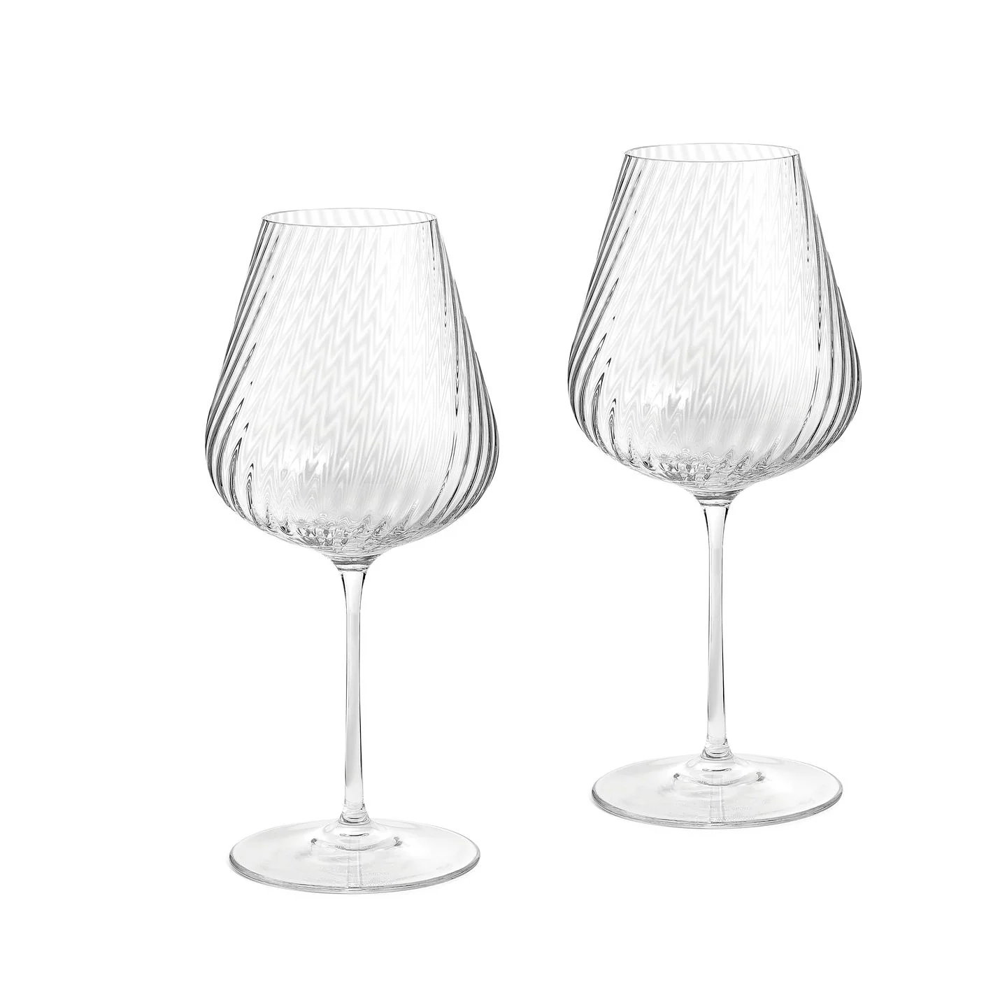 Vera Wang Swirl White Wine Glass Set of 2