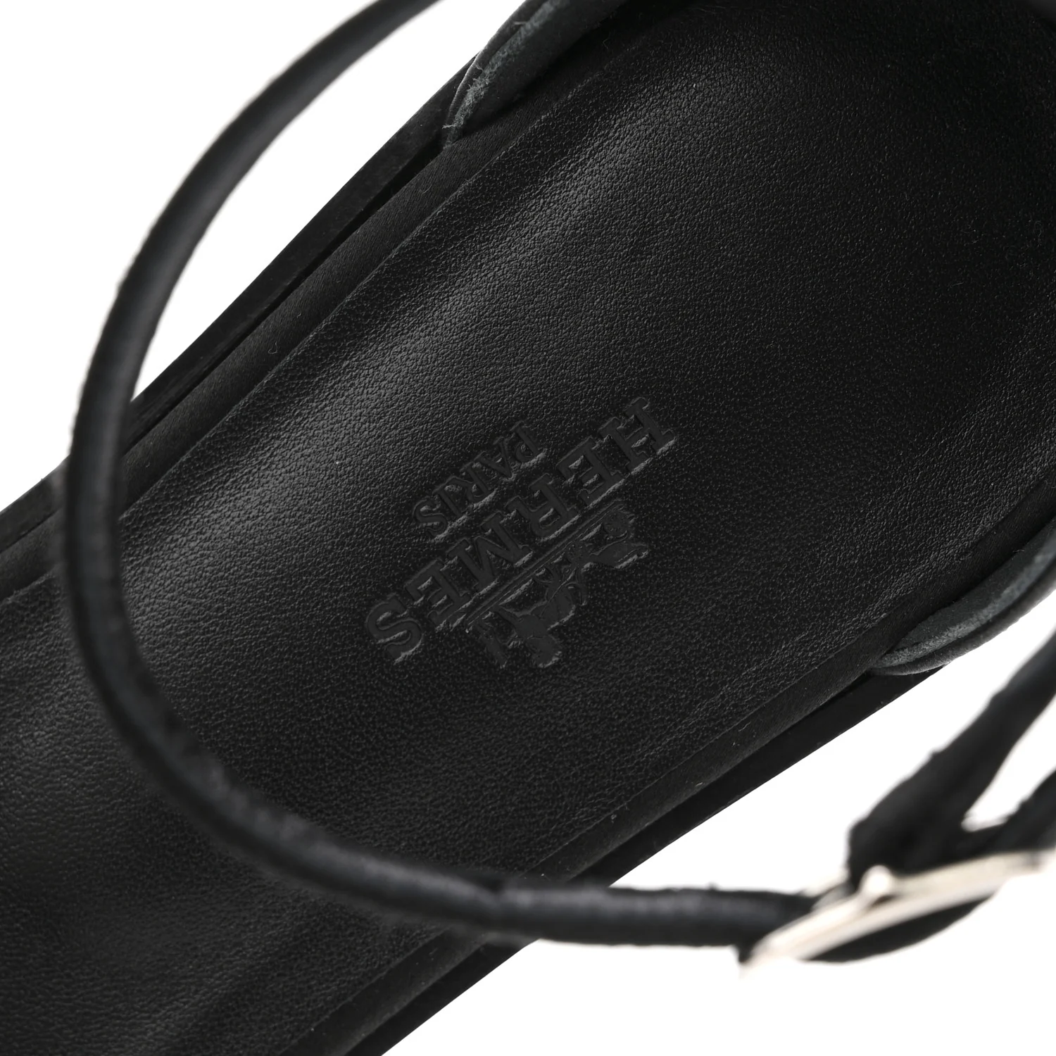 Satin Crystal Santorini Sandals 37.5 Black