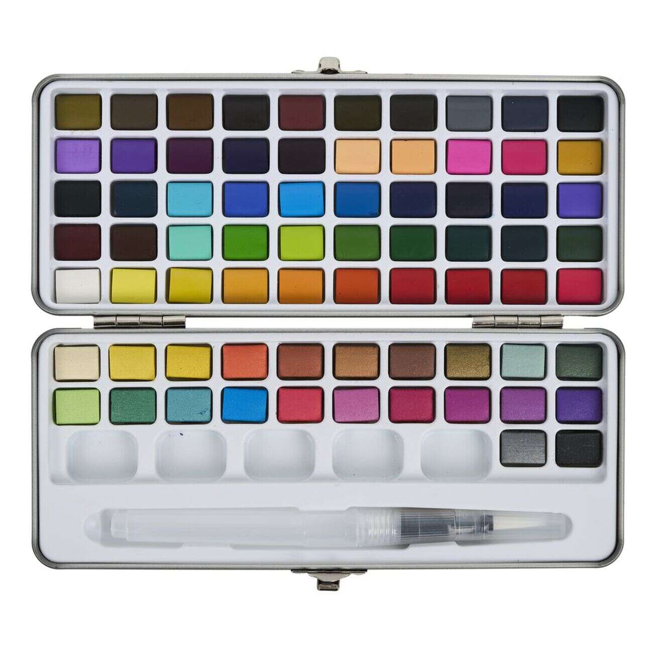 Kit peinture aquarelle 72 couleurs avec pinceau à réservoir d'eau