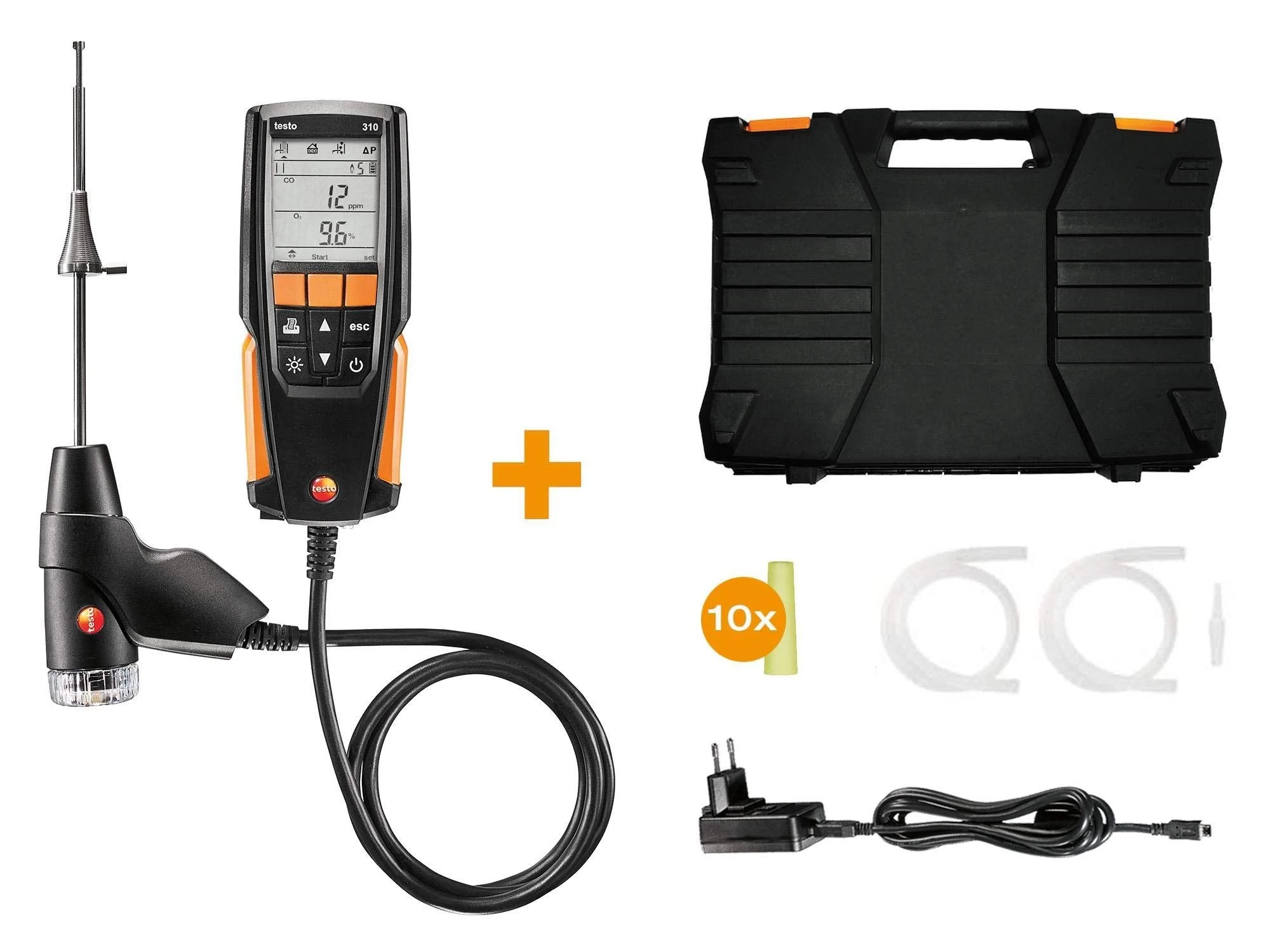 310 I Residential Combustion Analyzer Kit I Flue Gas Detector Set for Heating Systems No App Connection Standard Set - Image 4