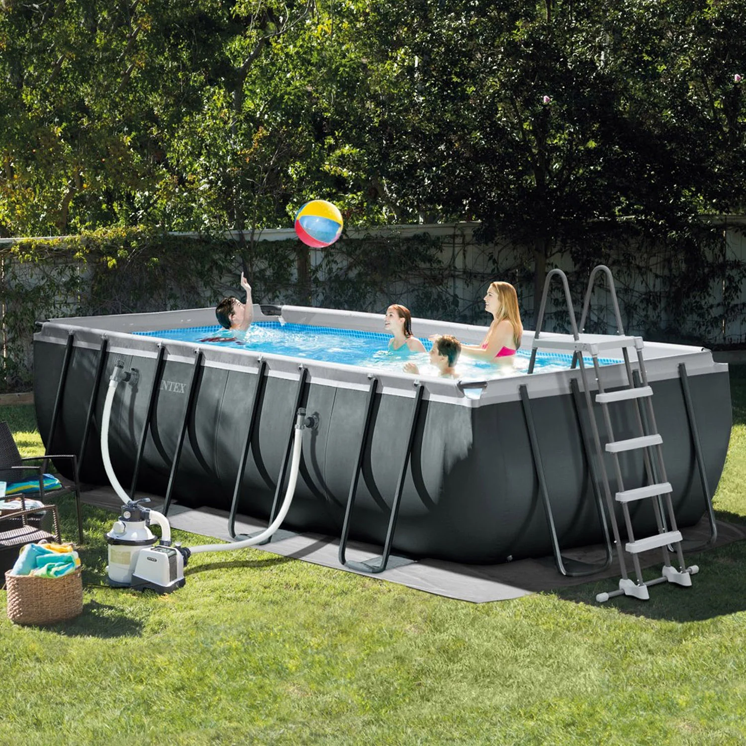 INTEX - Piscina Rettangolare Ultra XTR Frame - altezza 132x549x274 cm