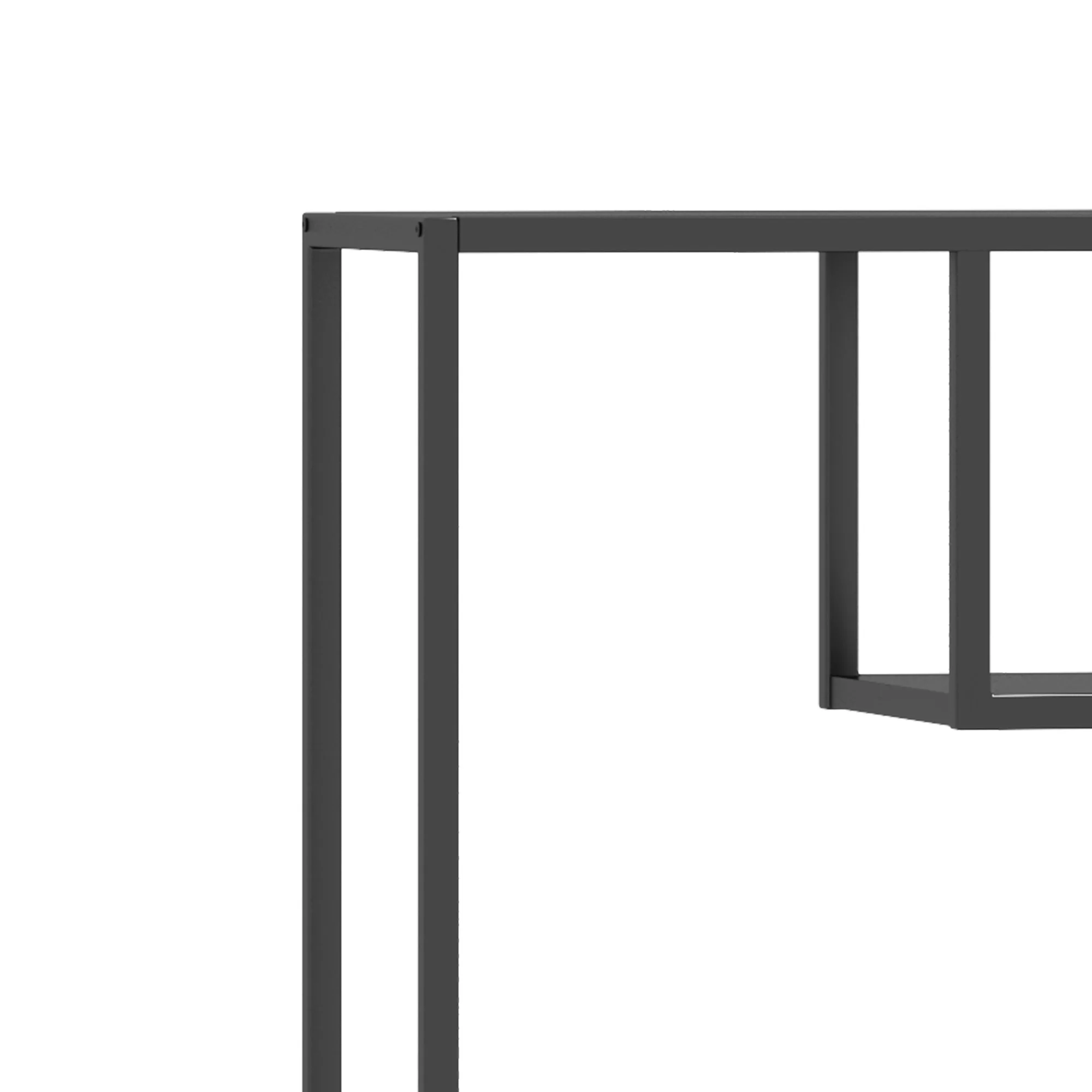 Modern Storage Shelf with 4 Compartments Metal Legs, Freestanding Organizer,Book Shelves Display Shelves for Living Room, Bedroom, Home Office - Image 7