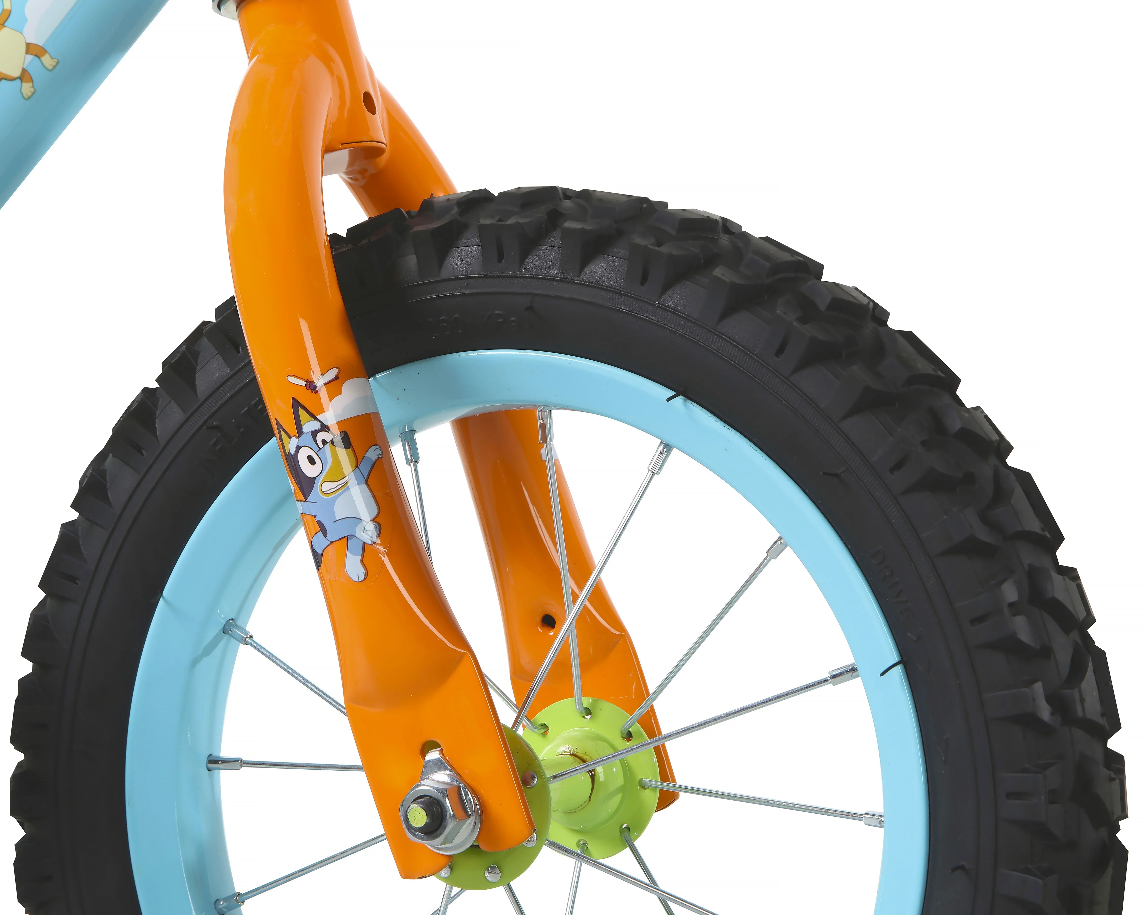 Bluey 12-Inch Kids BMX Bike with Training Wheels, Plush Bag, Steel Frame, Coaster Brake, Ages 3-5