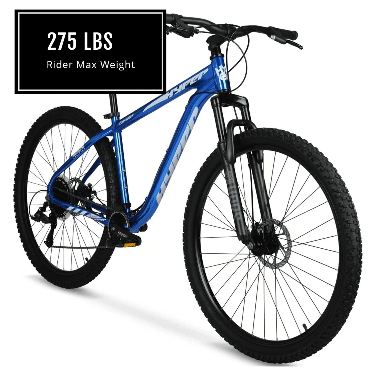 Bicycle Men's 29" Explorer Mountain Bike, Hard Tail, Blue Image 5