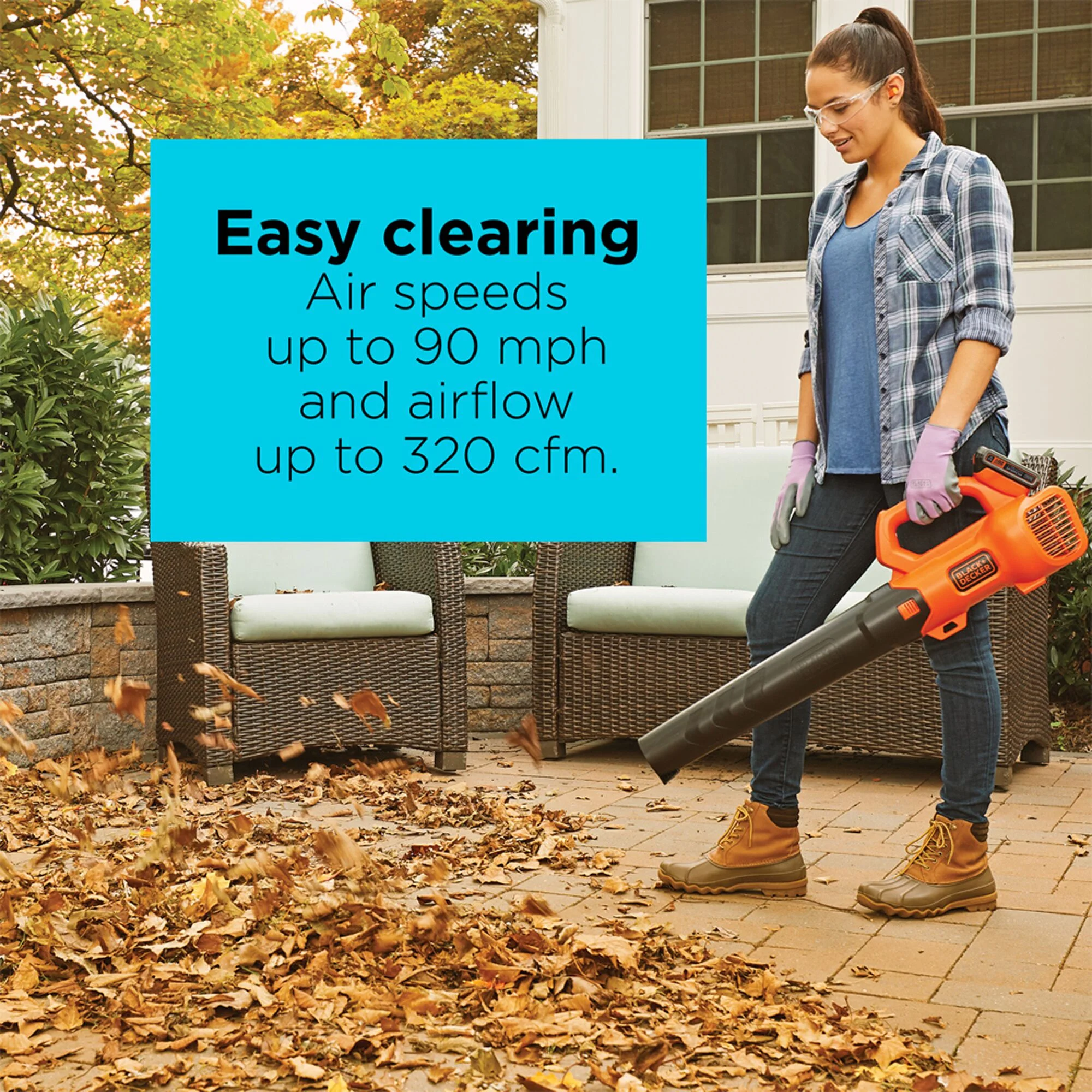 BLACK+DECKER 20V Max* Leaf Blower, Axial, 2.0 - Ah, (BCBL700D1)