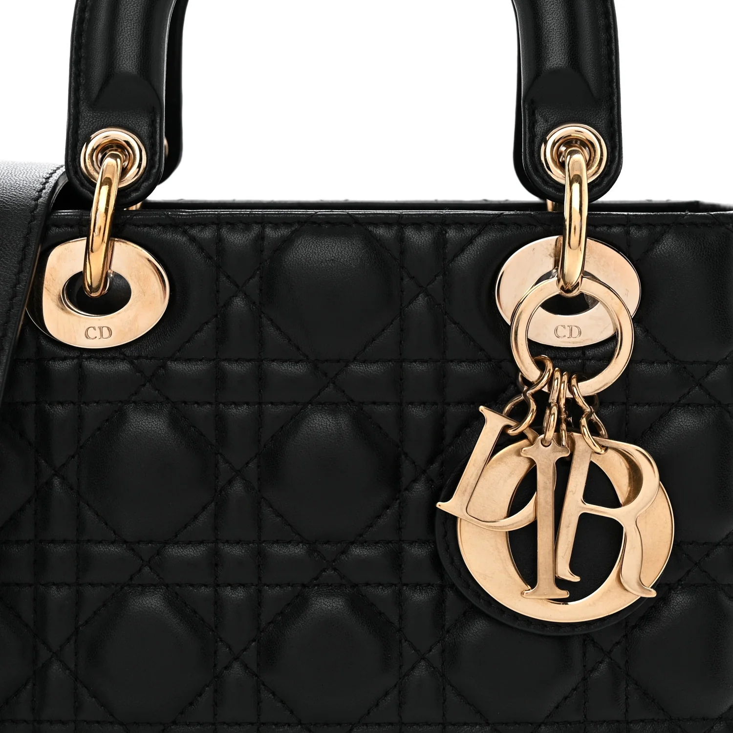 Lambskin Cannage Small My ABCDior Lady Dior Black