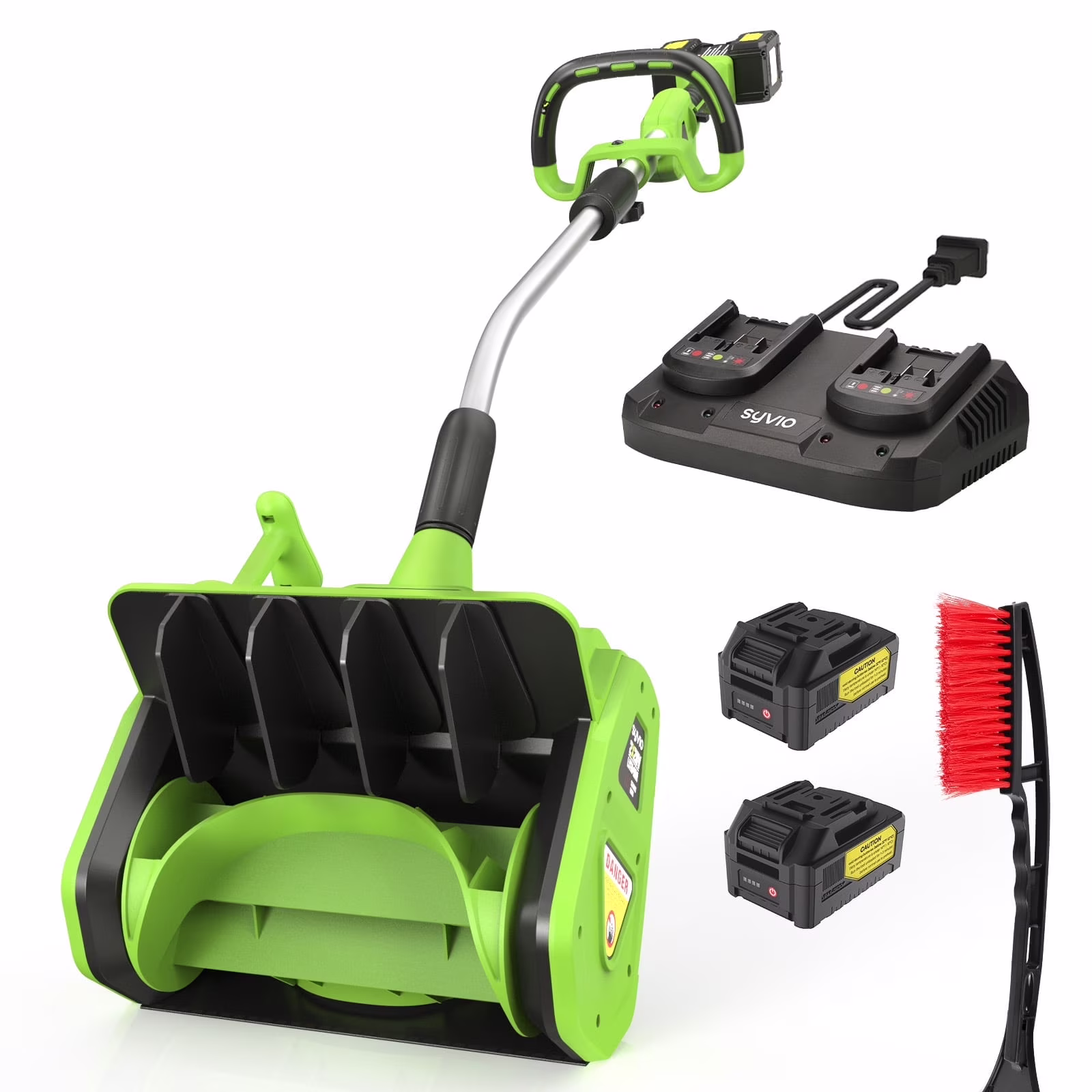 Cordless Snow Shovel, 24V | 12-Inch | 4-Ah Cordless Snow Blower, Battery Snow Blower with Directional Plate Adjustable Front Handle (4-Ah Battery Quick Charger Included)(12") - Image 3