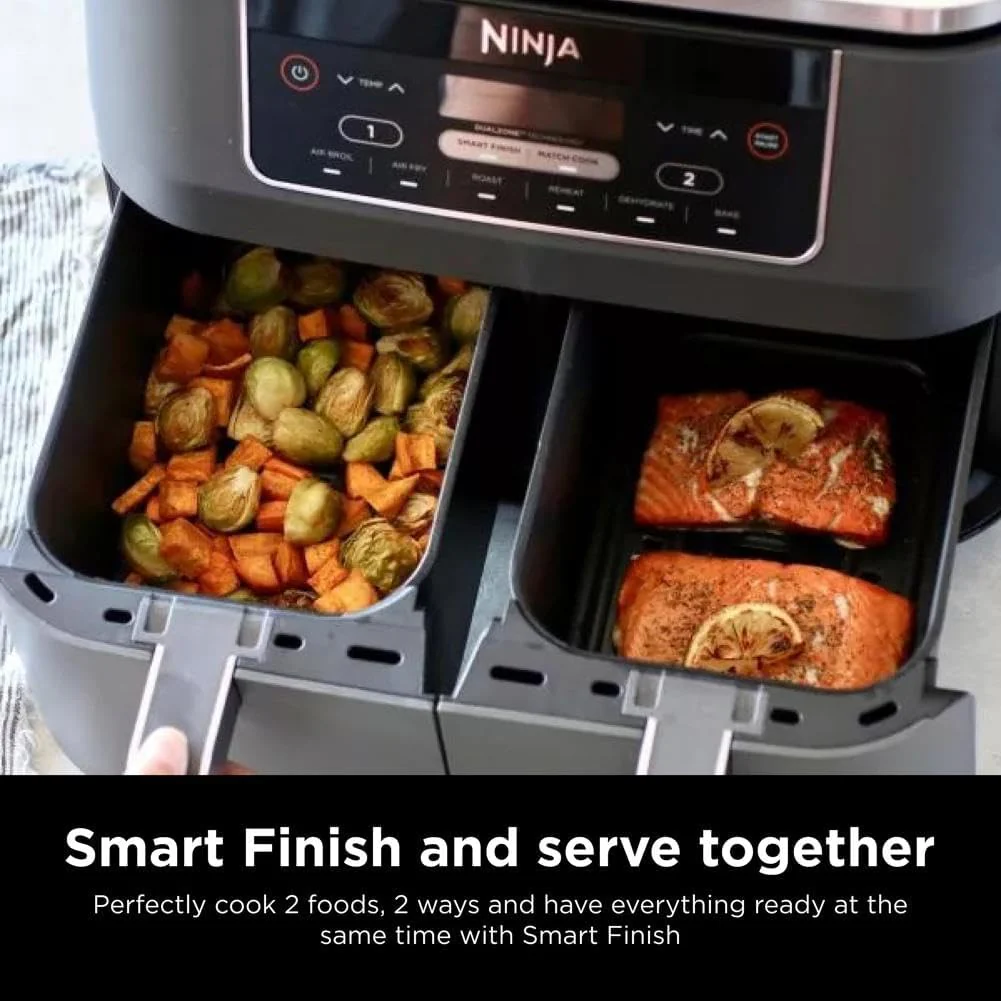 Friteuse à air Ninja Foodi 6-en-1 FlexBasket avec MegaZone de 7 pintes et séparateur de panier