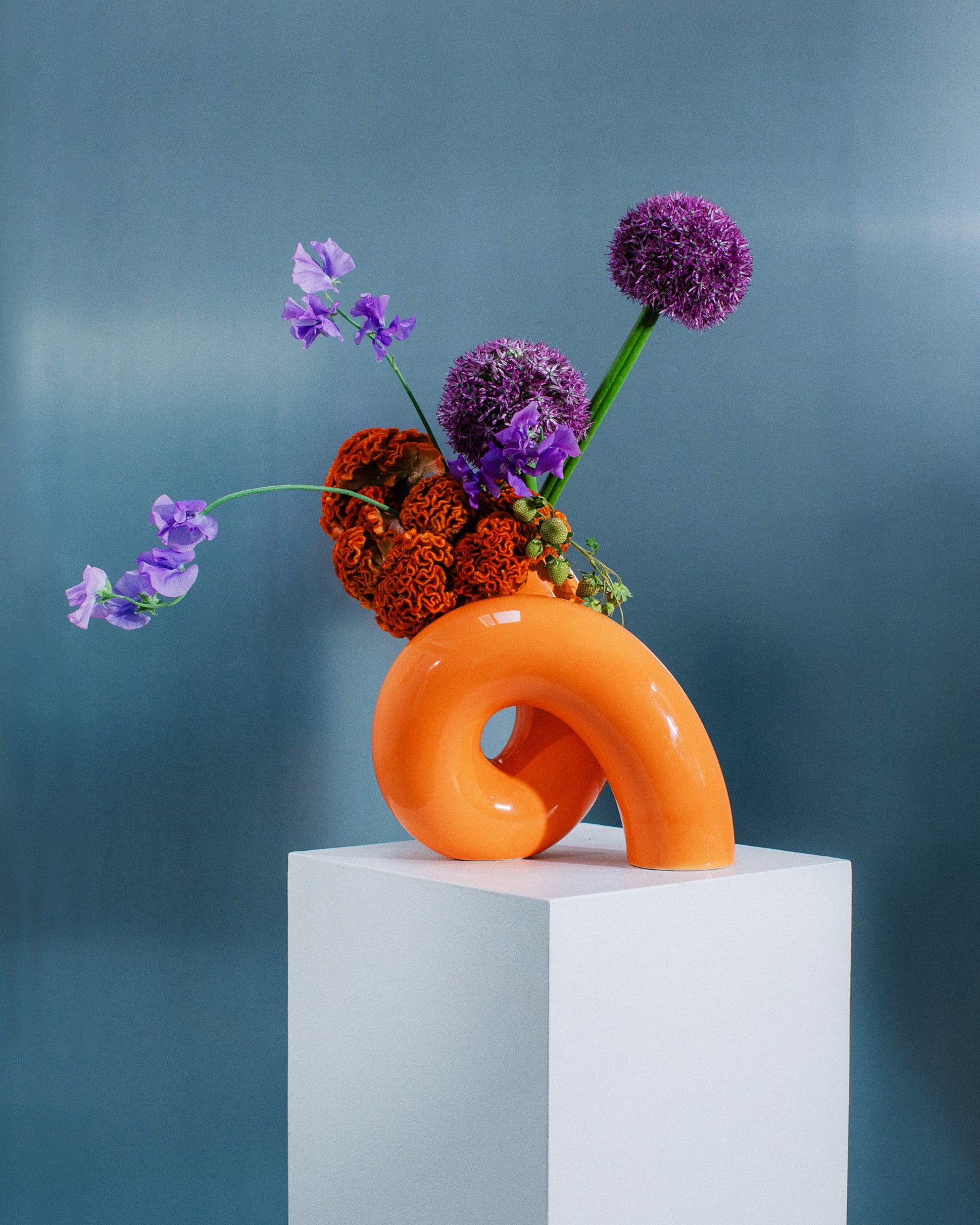 MAM X JU SCHNEE - VASE L ORANGE