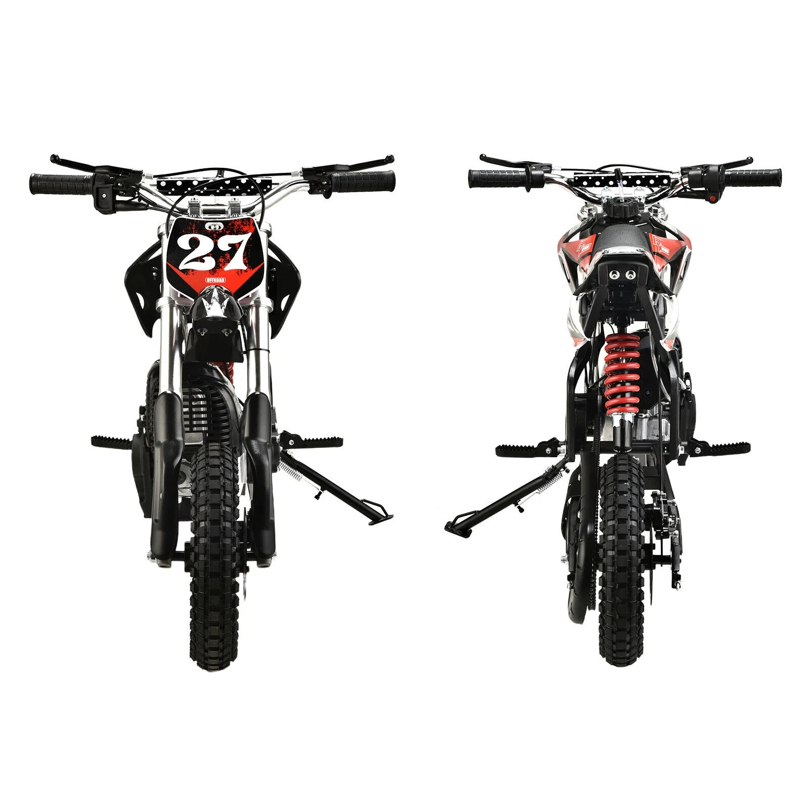 Mini Dirt Bike Gas Powered 4-Stroke 40cc Pocket Pit Bike Brakes Motorcycle for Kids Teens Black(Black) - Image 4
