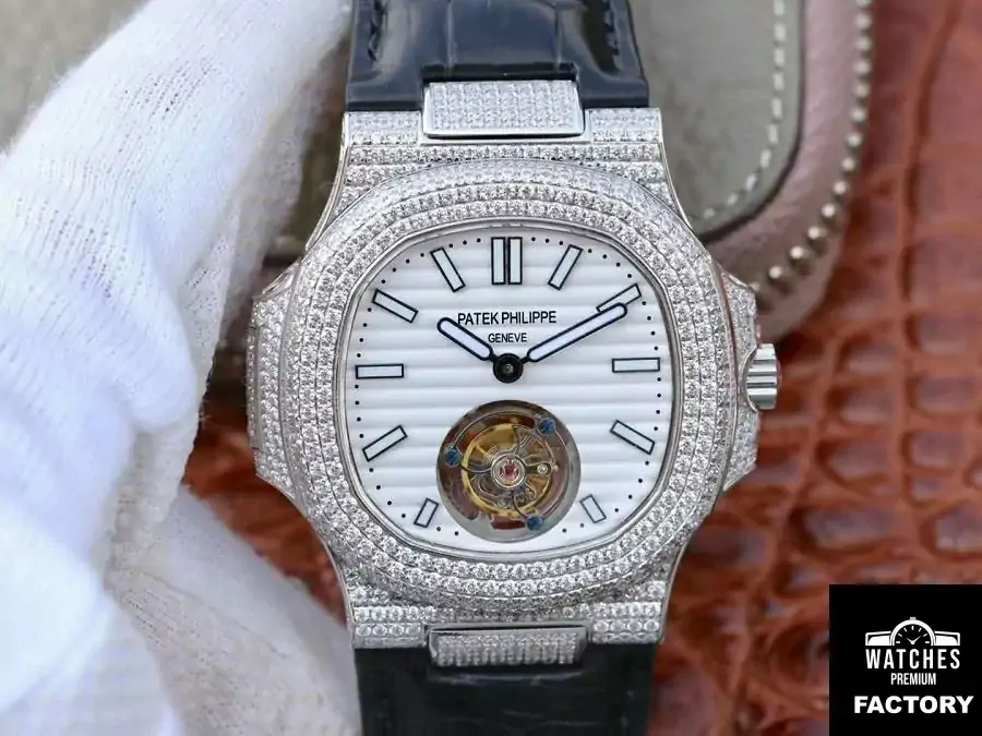 Patek Philippe Nautilus Jumbo 5711 Tourbillon 2018 R8 Factory White Dial
