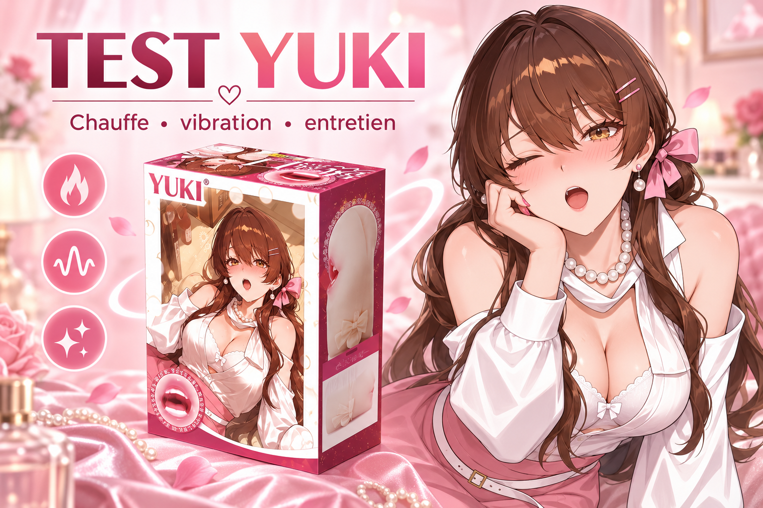 Masturbateur chauffant YUKI : test des fonctions et contraintes