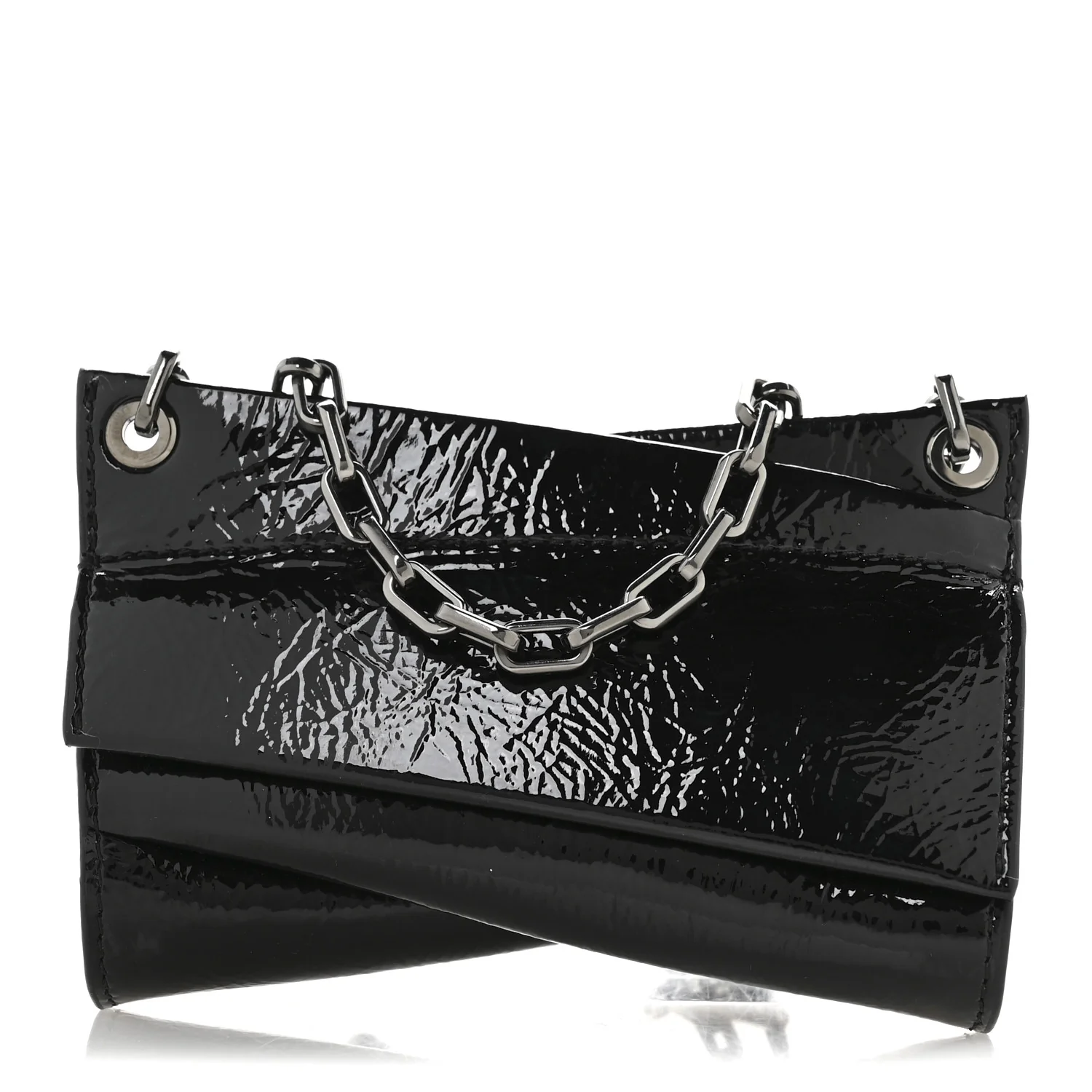 Patent Vog Small Loubitwist Clutch Black