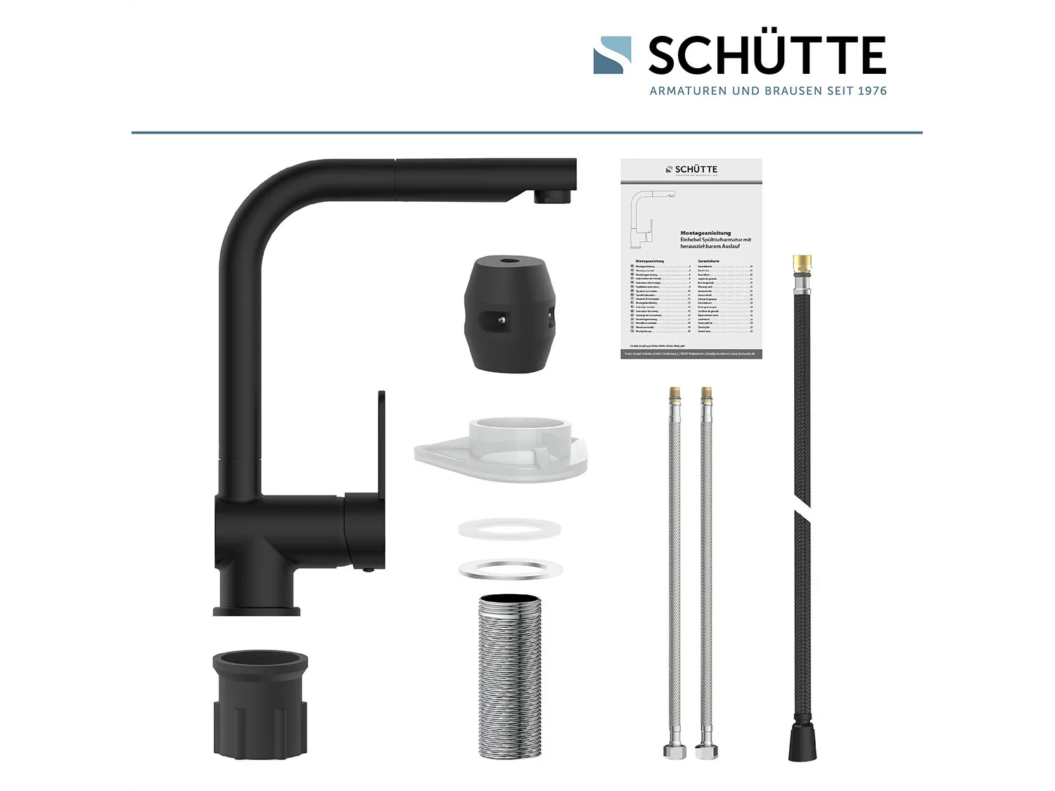 Schtte Mitigeur robinet de cuisine LONDON, avec bec extensible