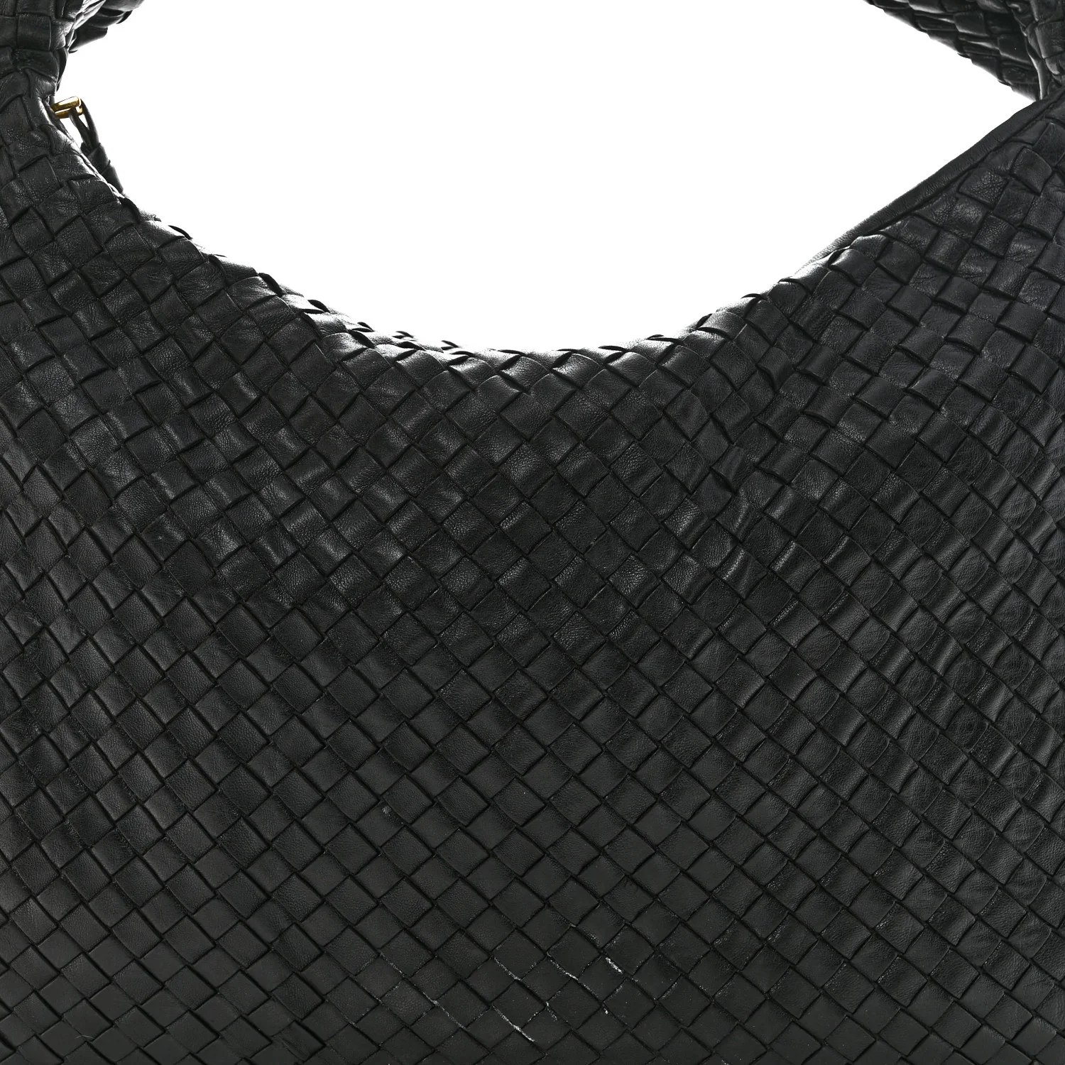 Nappa Intrecciato Large Veneta Hobo Black