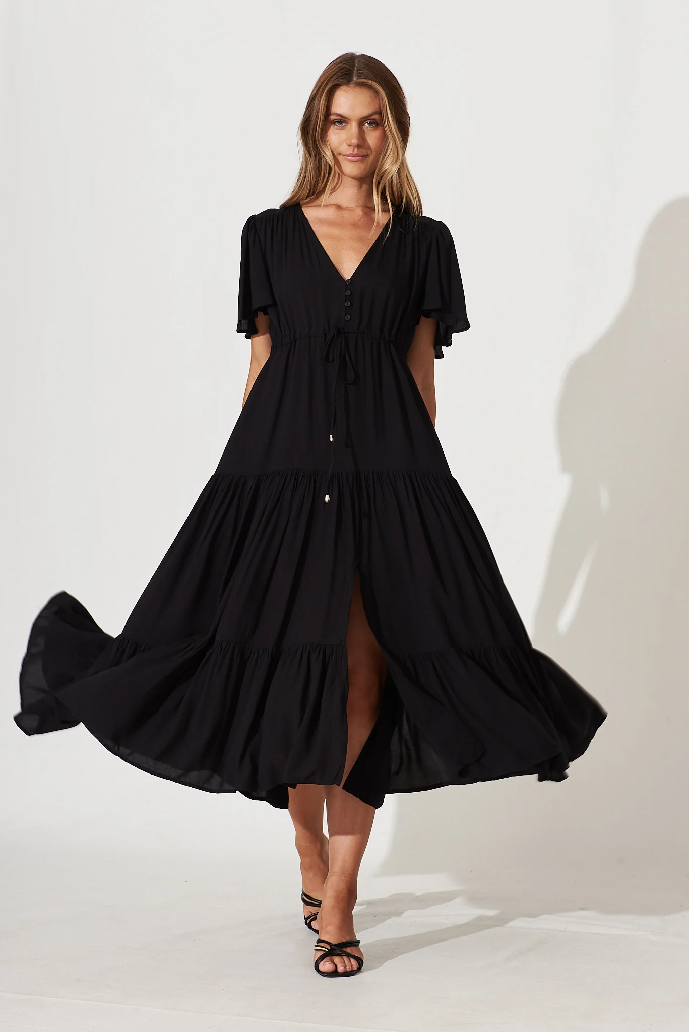 Violet Maxi Dress In Black