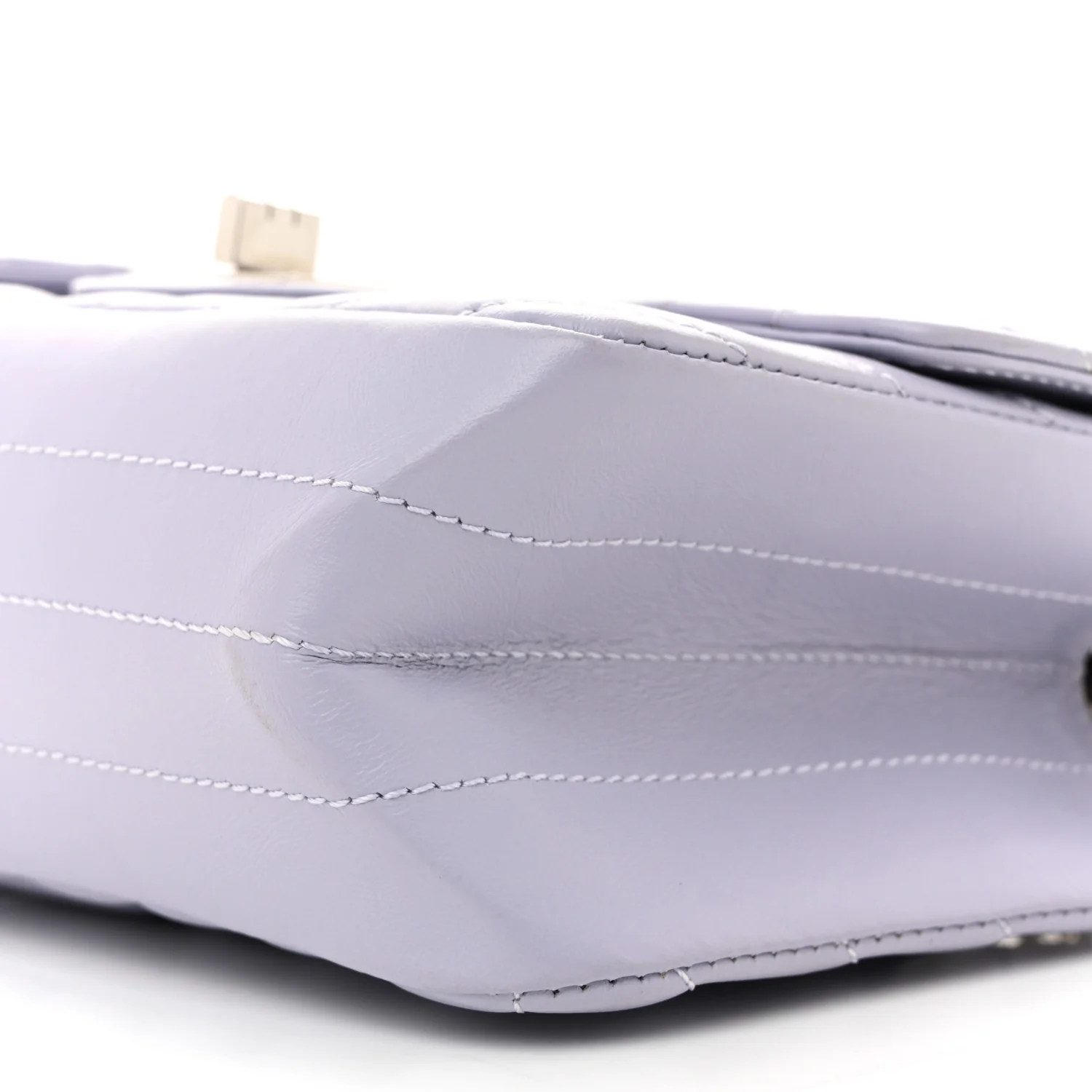 Aged Calfskin Chevron Quilted 2.55 Reissue Mini Flap Light Purple