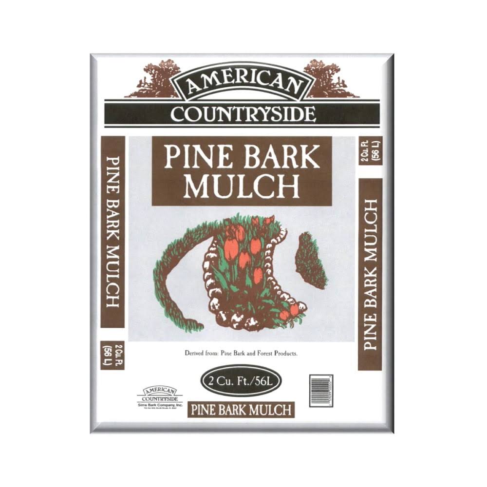 American Countryside Pine Bark Mulch, 2 Cu ft, Brown