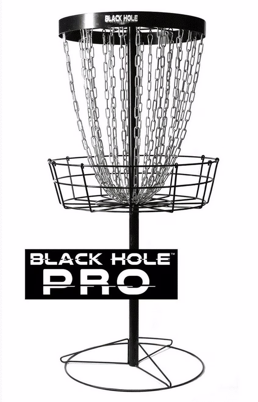 Black Hole Pro 24-Chain Portable Disc Golf Basket Target