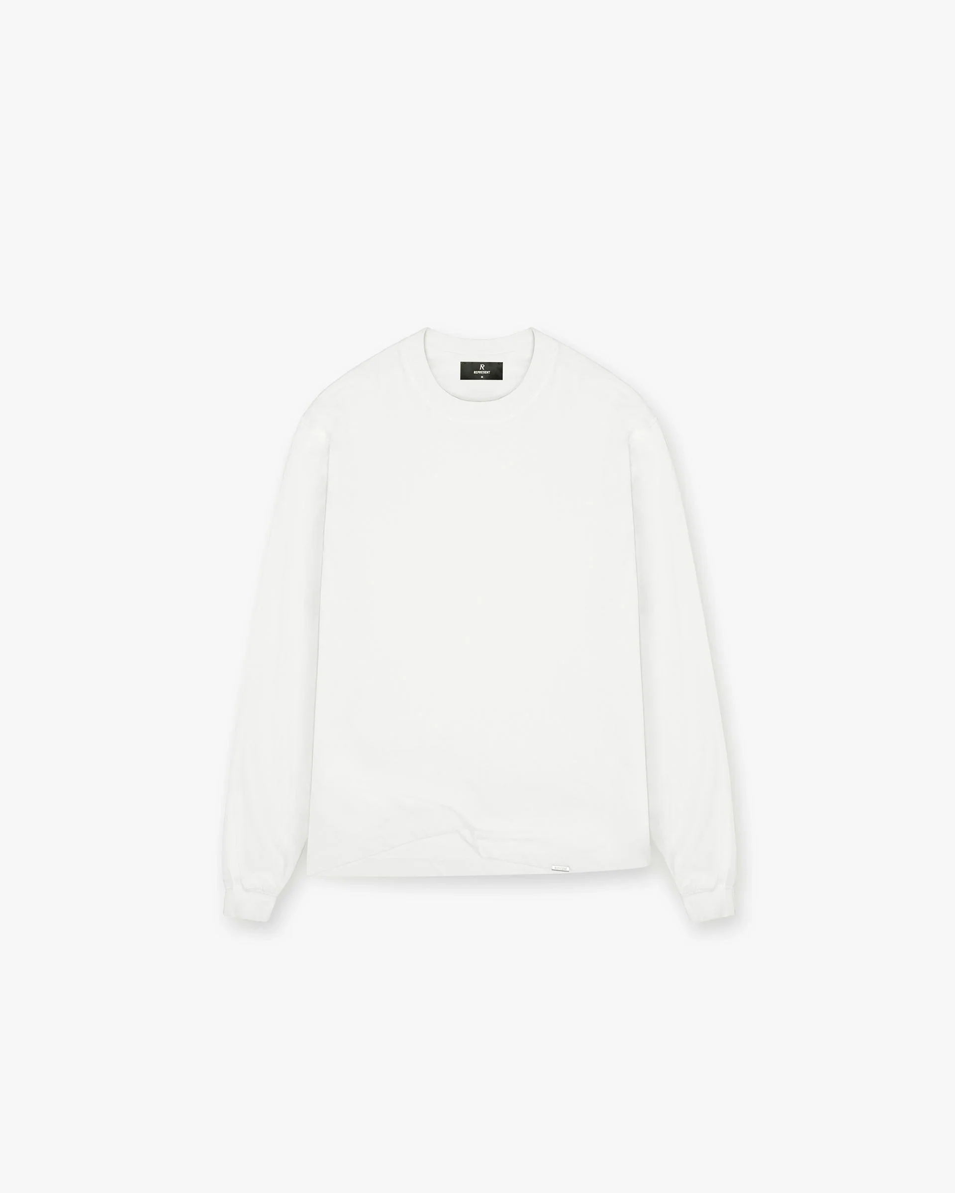 Initial Long Sleeve T-Shirt - Flat White