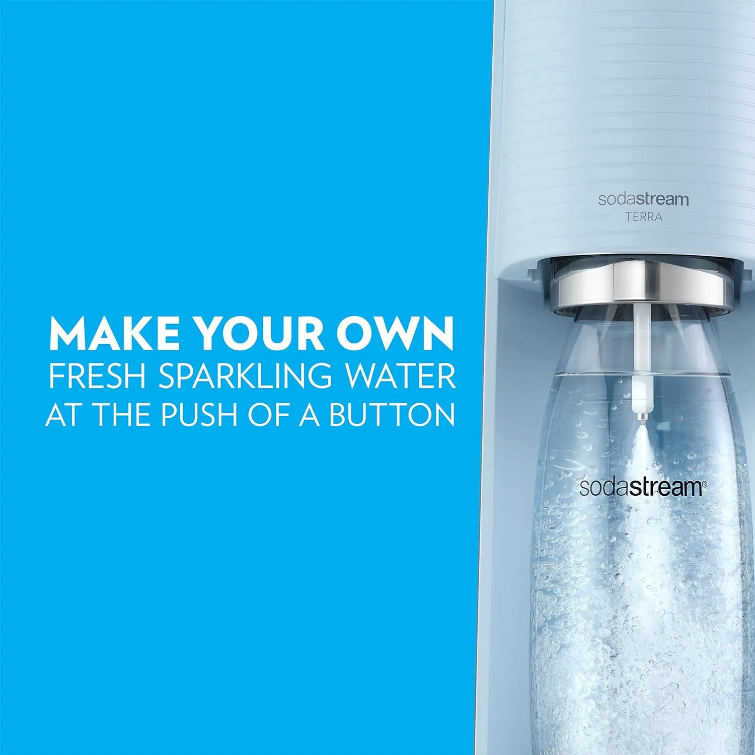 Sparkling Water Maker Bundle (Black), with CO2, DWS Bottles, and Bubly Drops Flavors