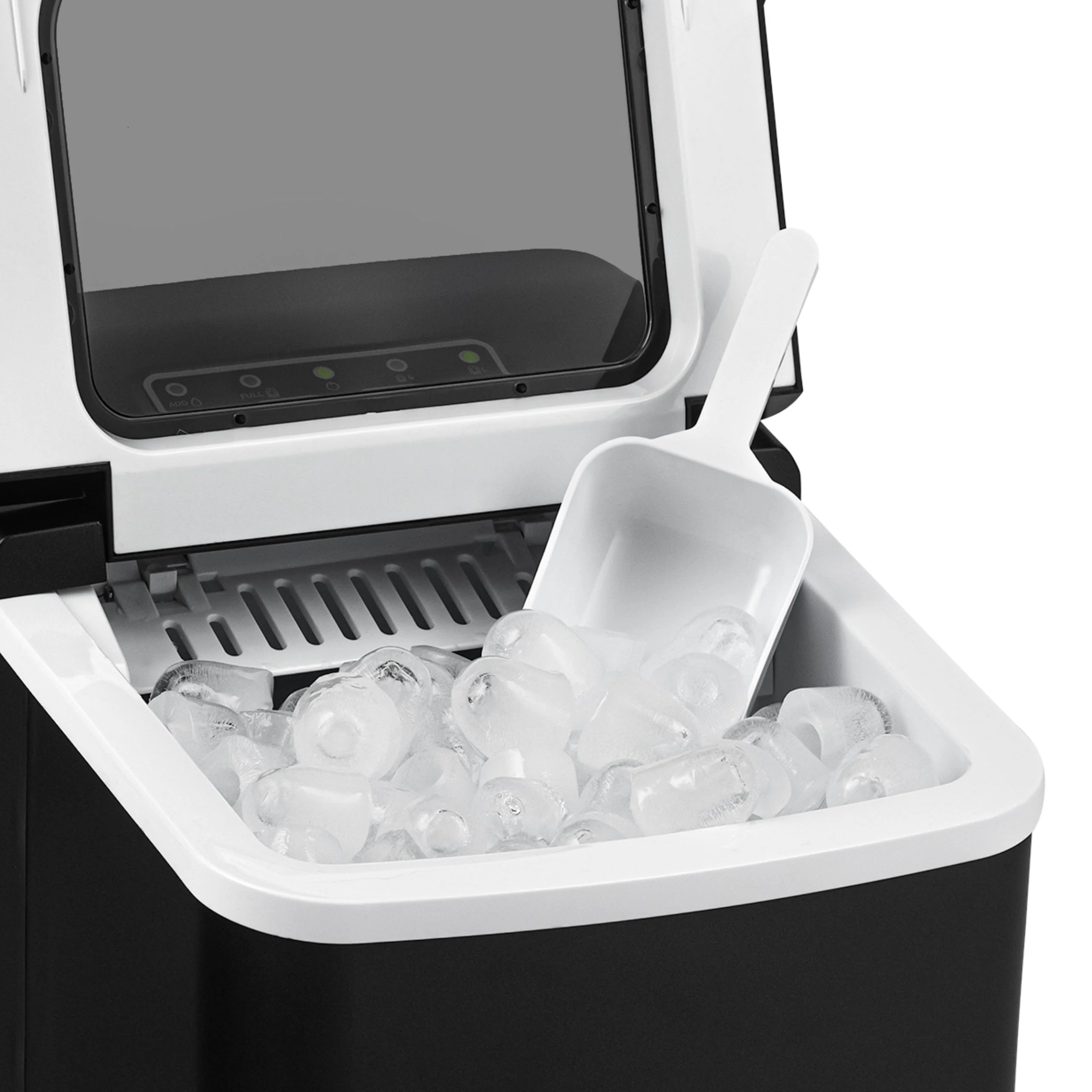 Newair Countertop Bullet Ice Maker in Matte Black or Metallic Silver, 26 lbs/Day