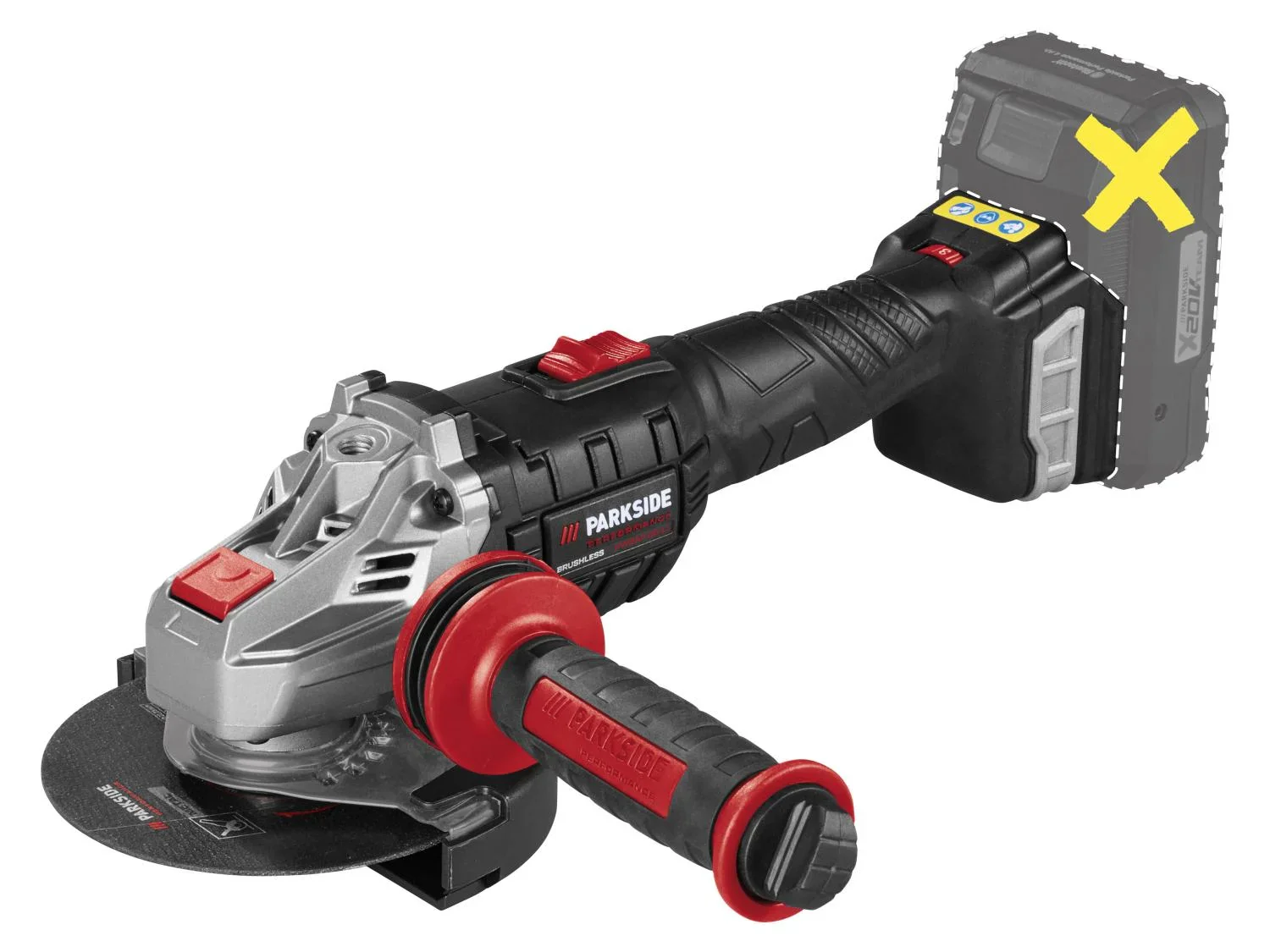 PARKSIDE PERFORMANCE Meuleuse dangle sans fil PWSAP 20-Li G7, 125 mm, 20 V