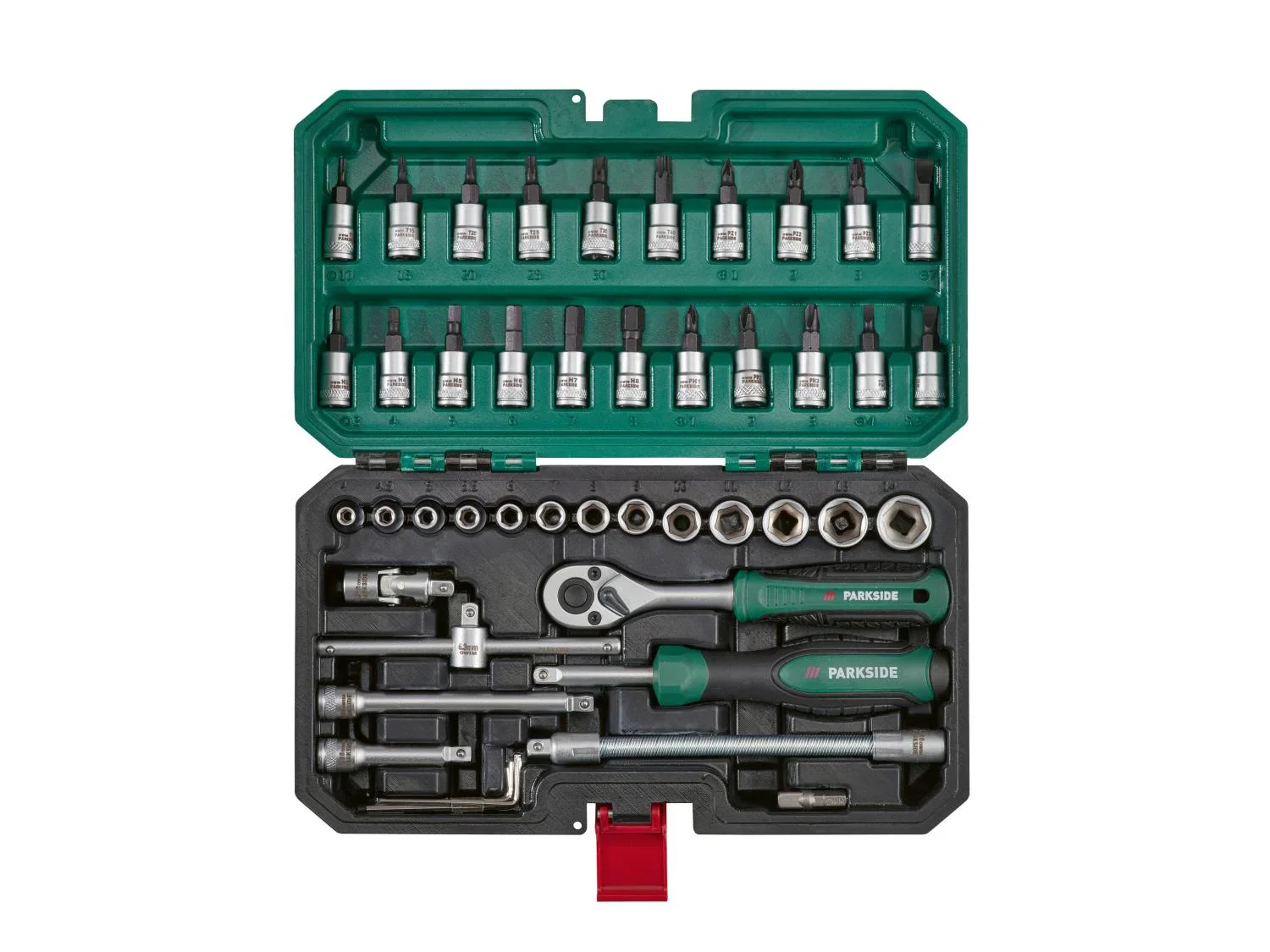 PARKSIDE Set de cliquet et accessoires, 46 pices