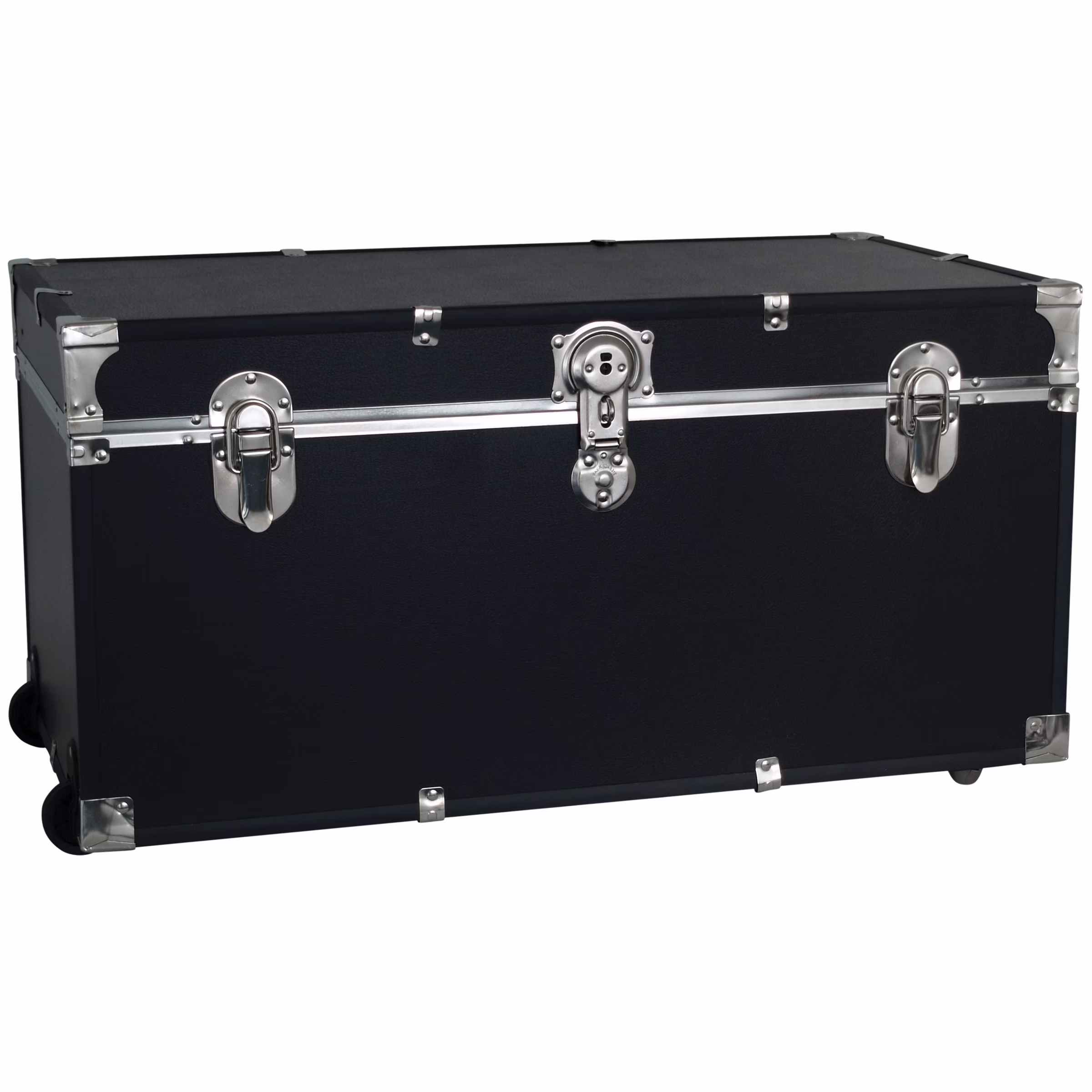 31" Trunk with Wheels Lock, Black(Black)