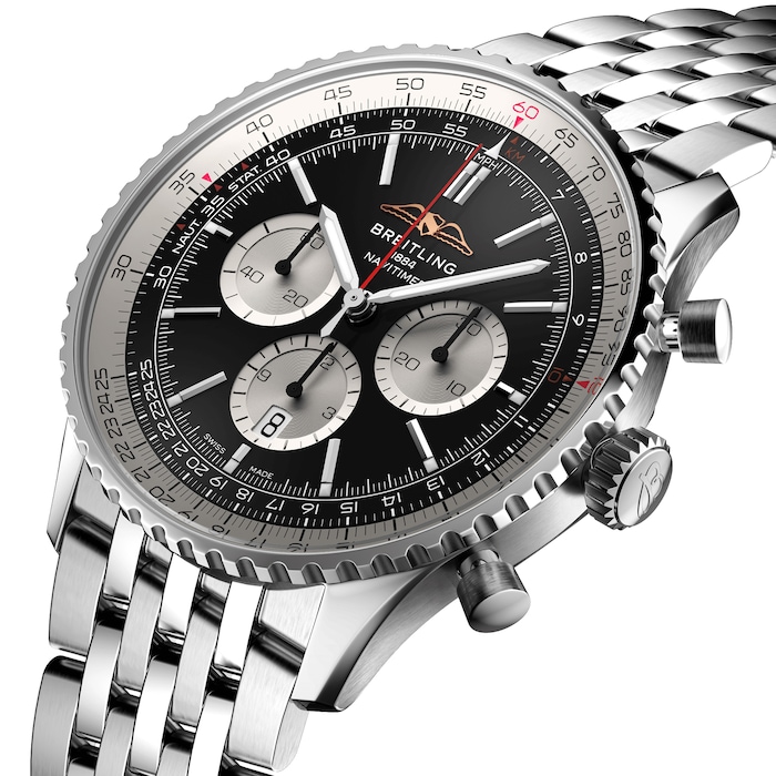 [Super Clone]Breitling AB0137211B1A1 Navitimer B01 Black Dial - Νew