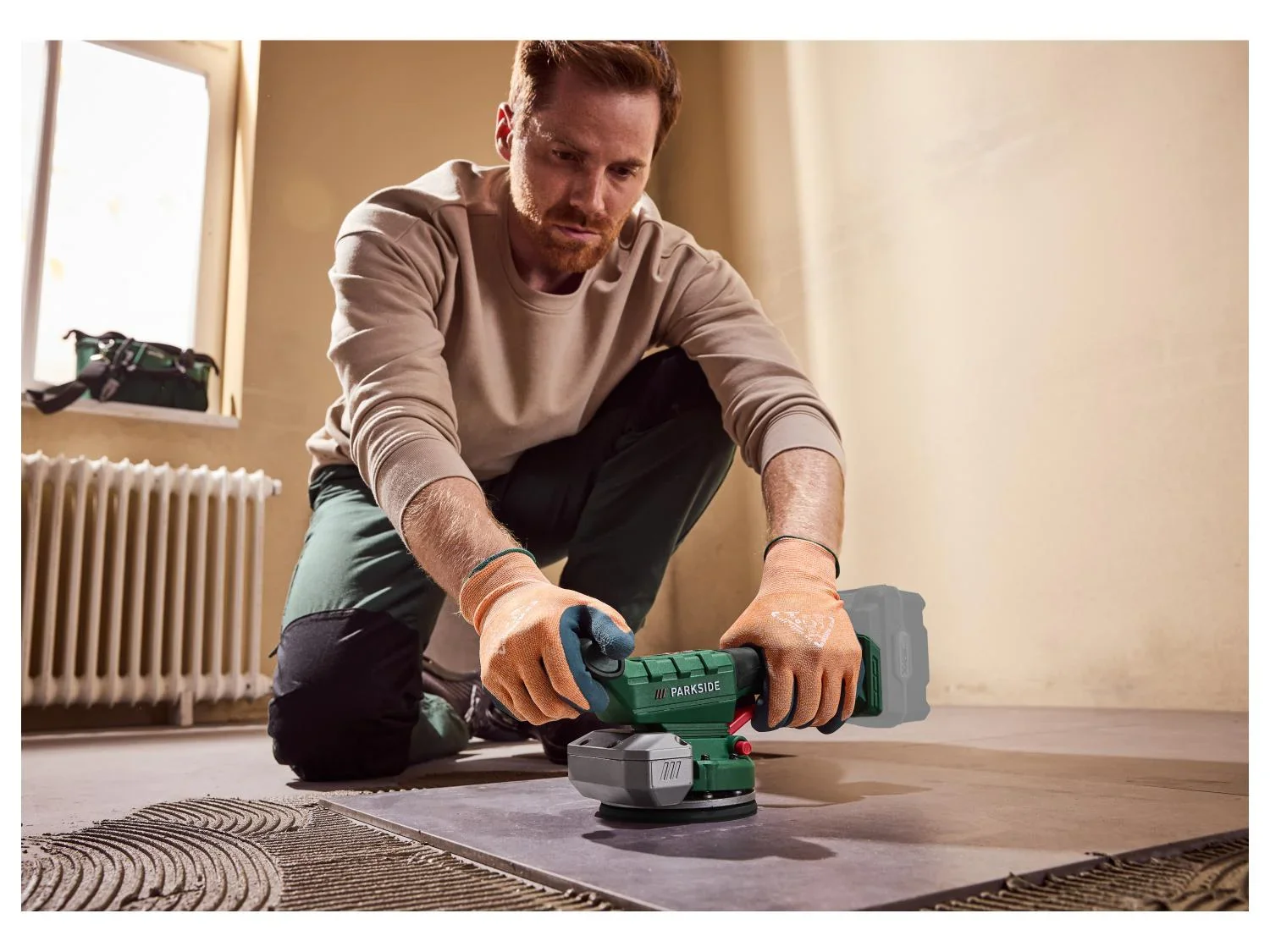PARKSIDE Vibrateur pour carrelage sans fil PAFR 20-Li A1, 20 V