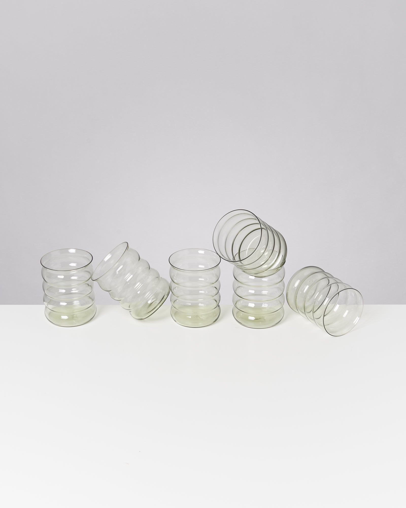 JOIA - LARGE GLASS BUBBLE EMERALD SET OF 6
