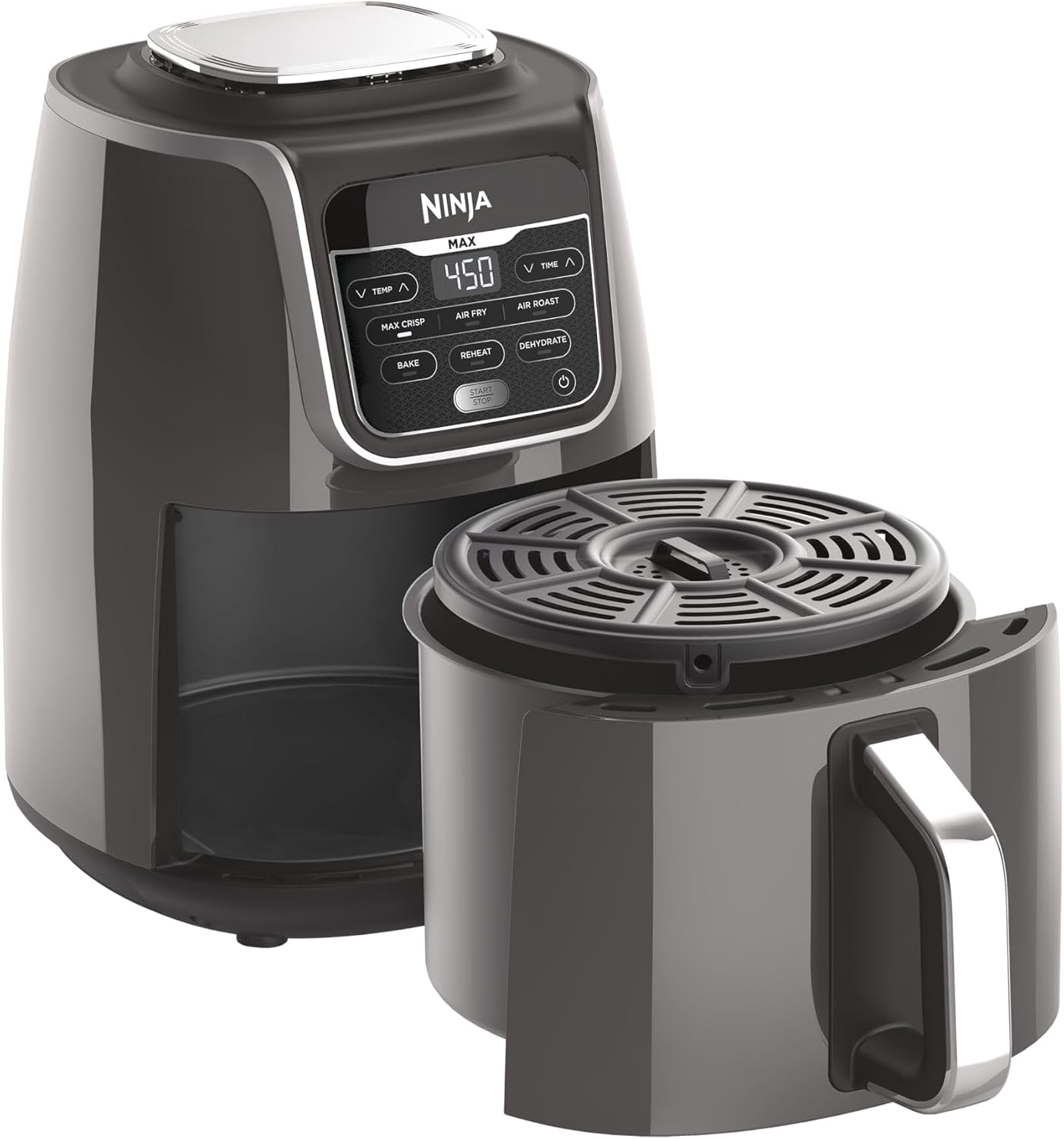 Ninja Air Fryer XL with MaxCrisp, 6.5 Qt, 6-in-1, Grey, AF181