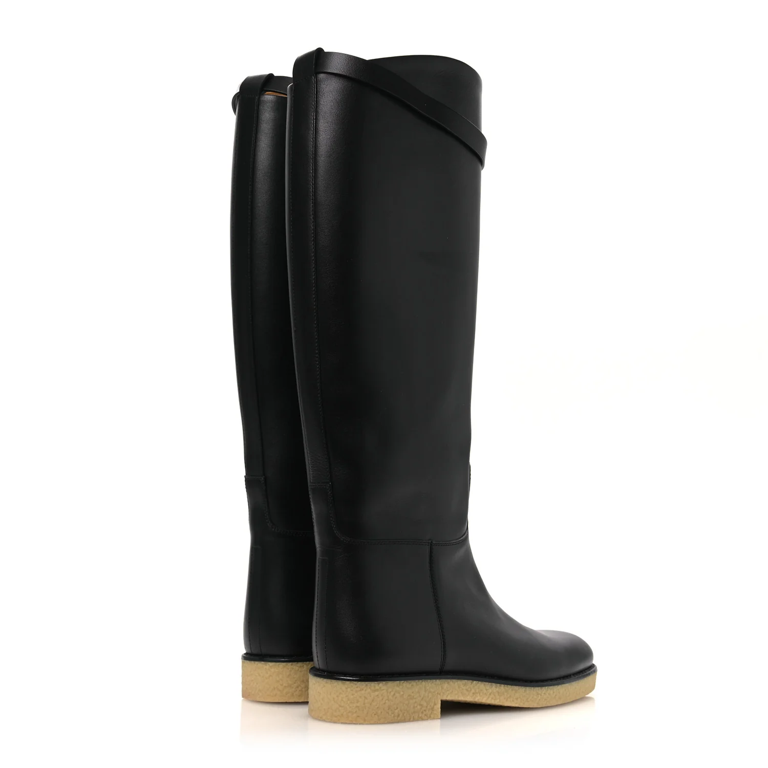 Calfskin Faustine Boots 38 Black