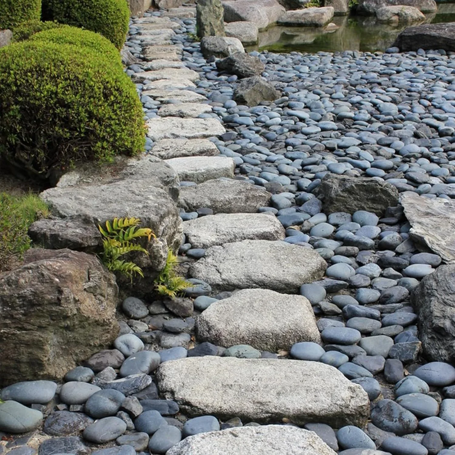Black River Rocks for Landscaping, 2-3 Inch Natural River Rocks for Garden Beds, Potted Plants, Fish Tanks, DIY Pathway and Backyard Accent, Stones for Crafts, Walkways(40lbs Bulk)